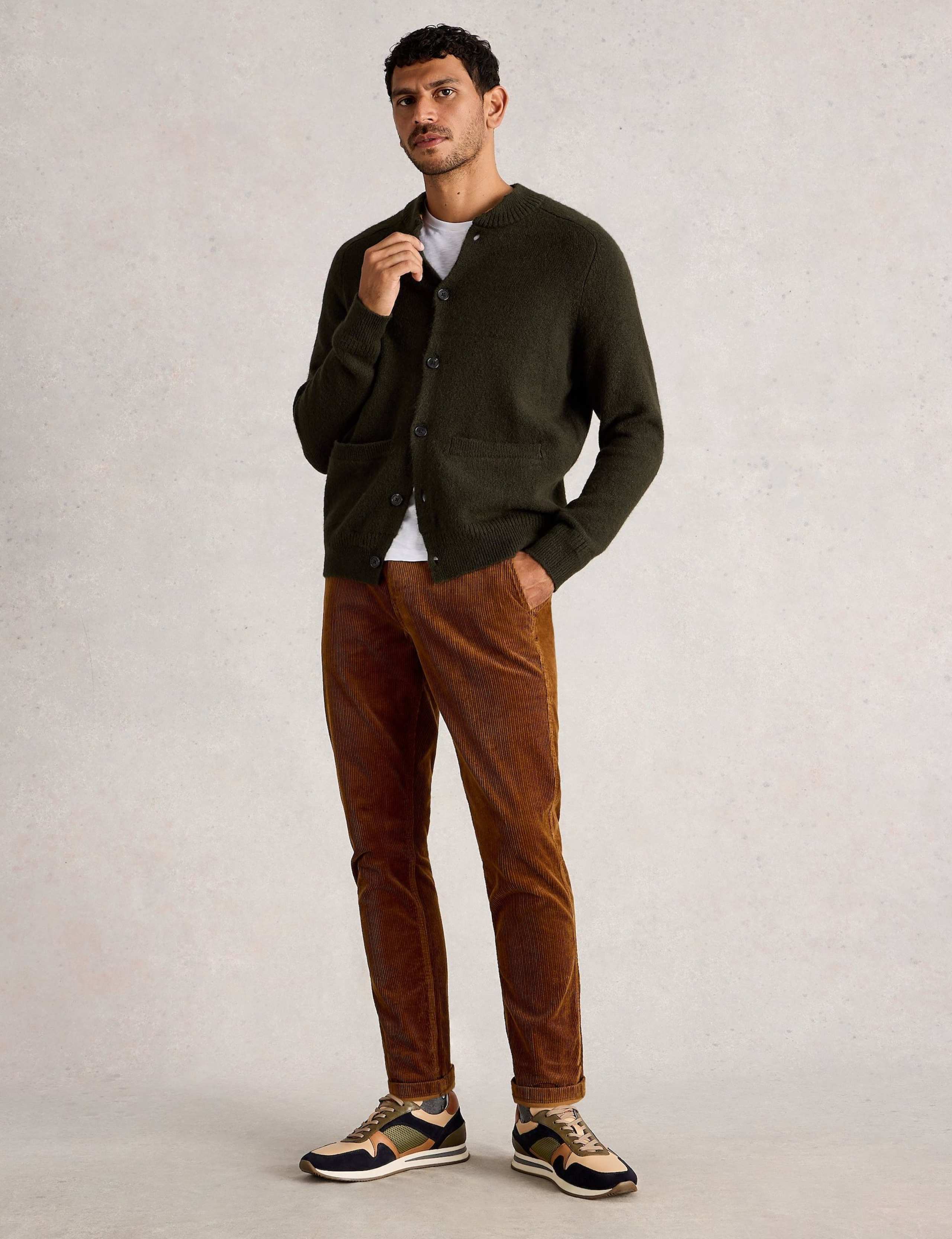 Button Through Baseball Neck Cardigan 1 of 6
