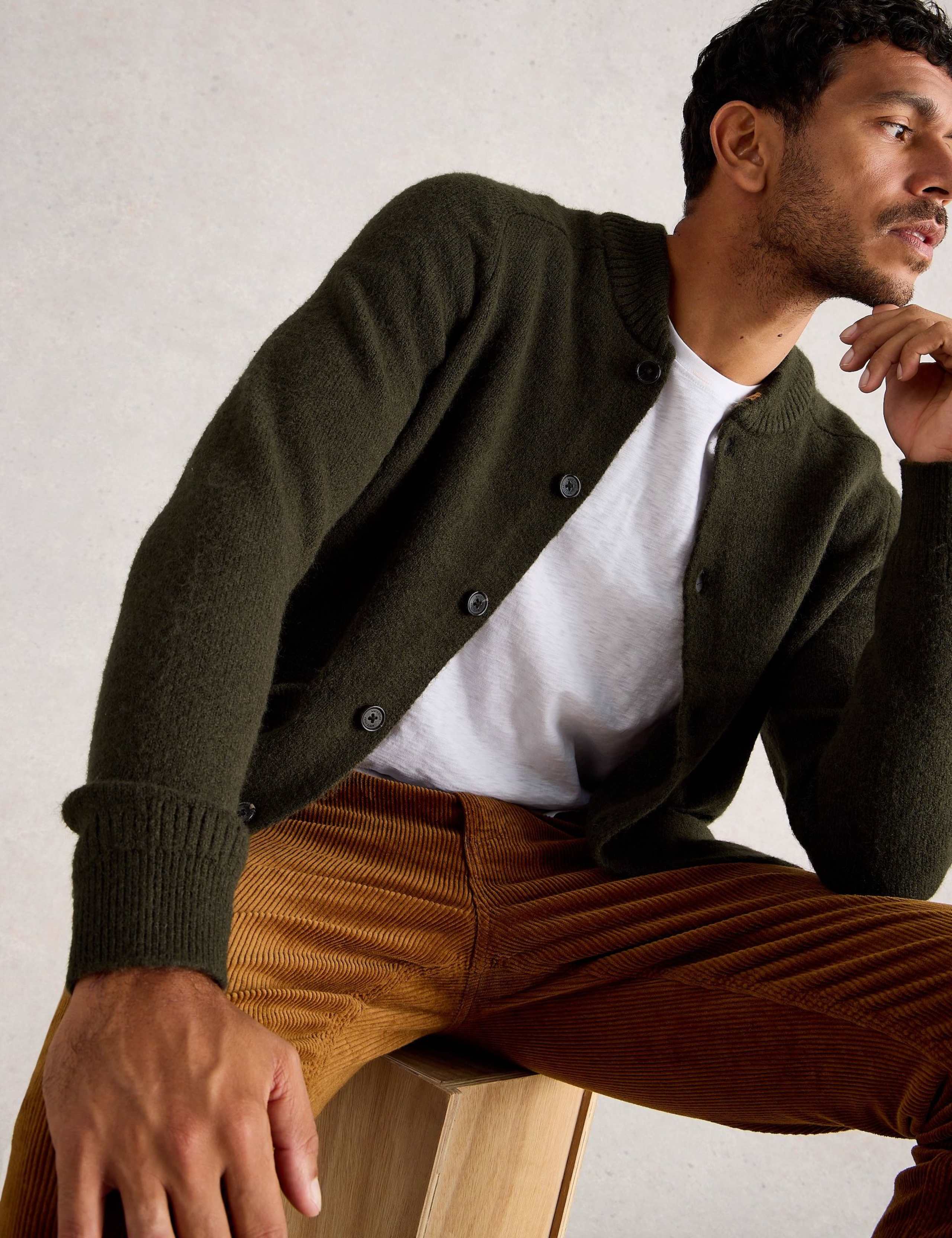 Button Through Baseball Neck Cardigan 3 of 6