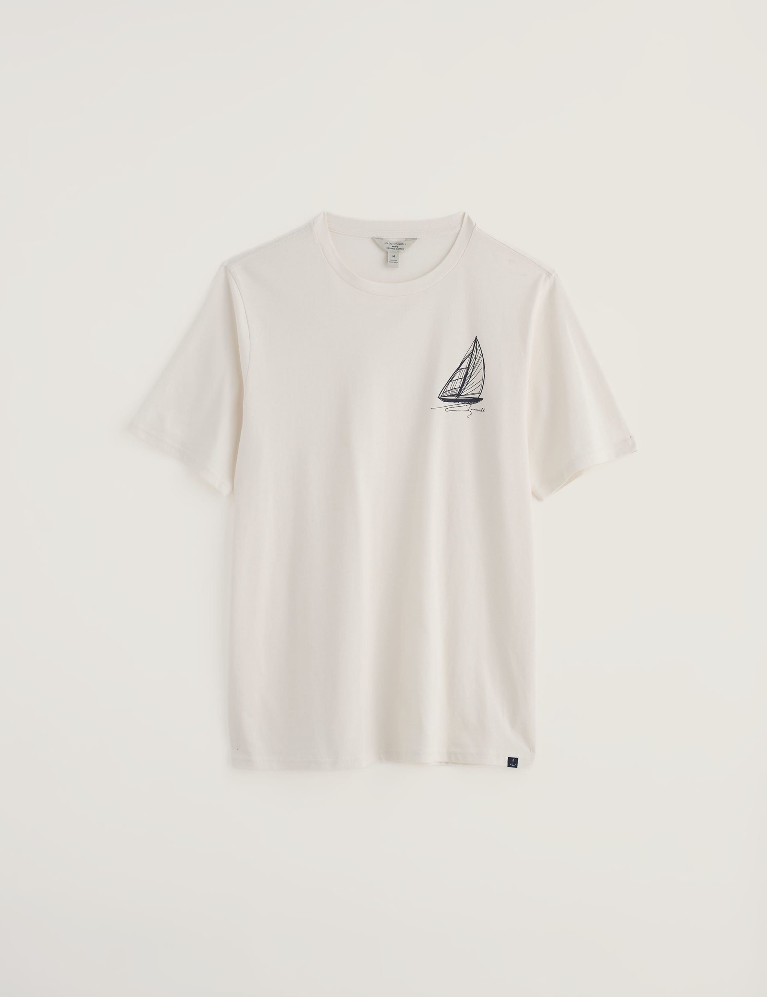 Pure Cotton Sailboat Graphic T-Shirt 2 of 5