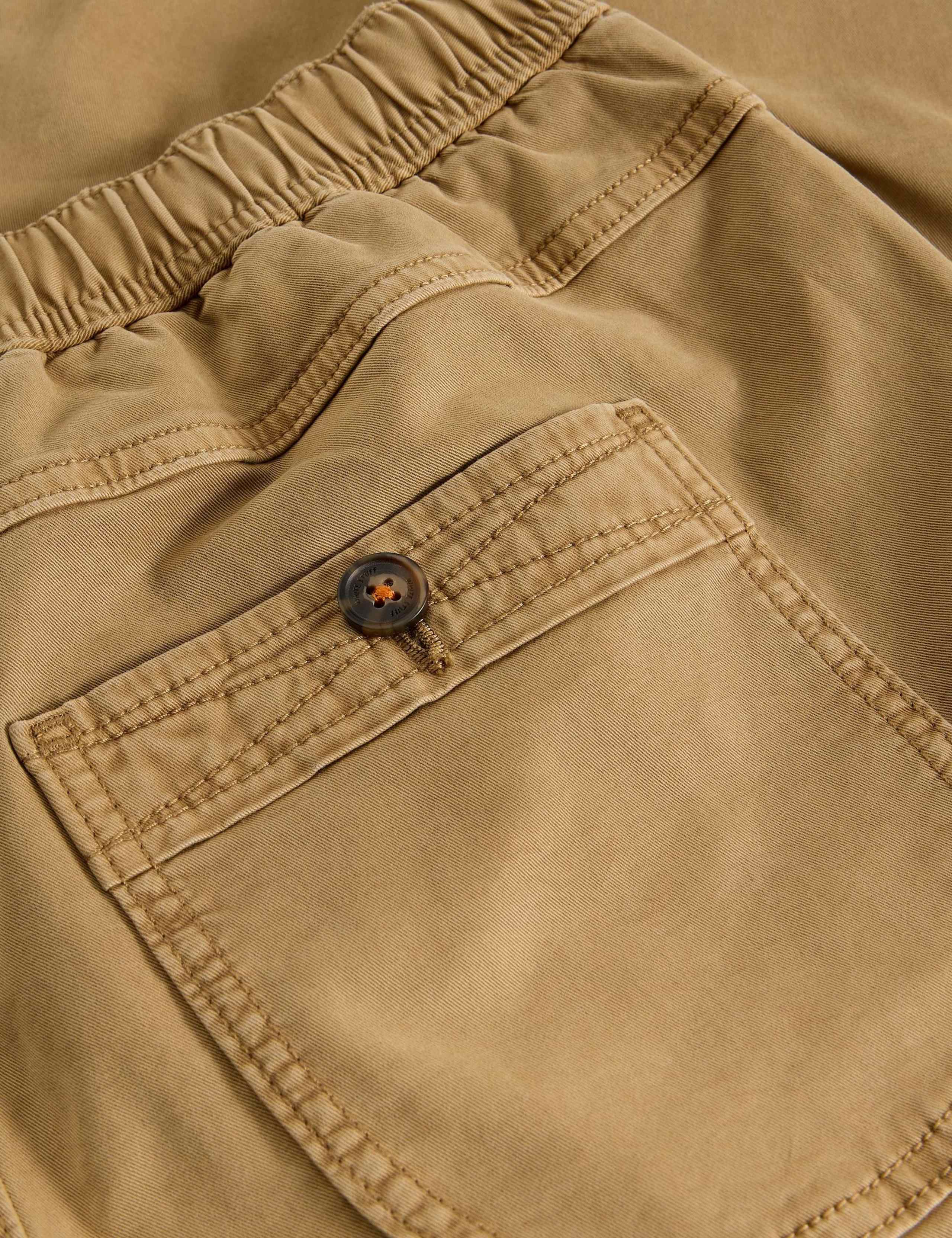 Regular Fit Elasticated Waist Stretch Trousers 5 of 6