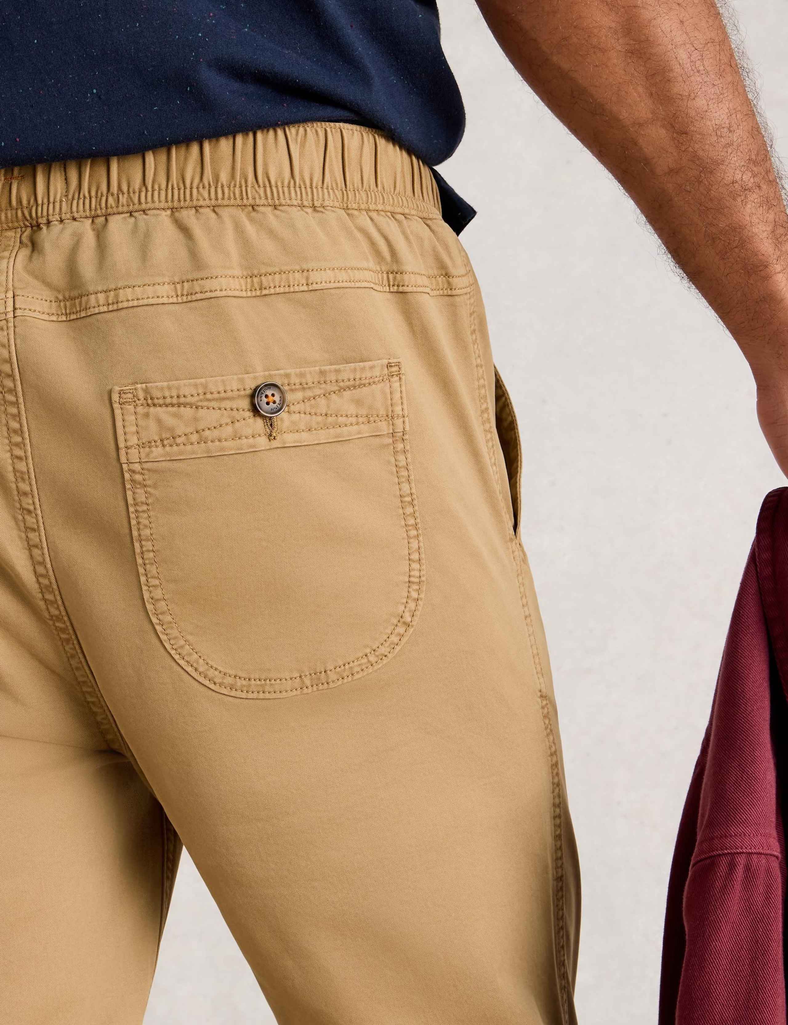 Regular Fit Elasticated Waist Stretch Trousers 6 of 6