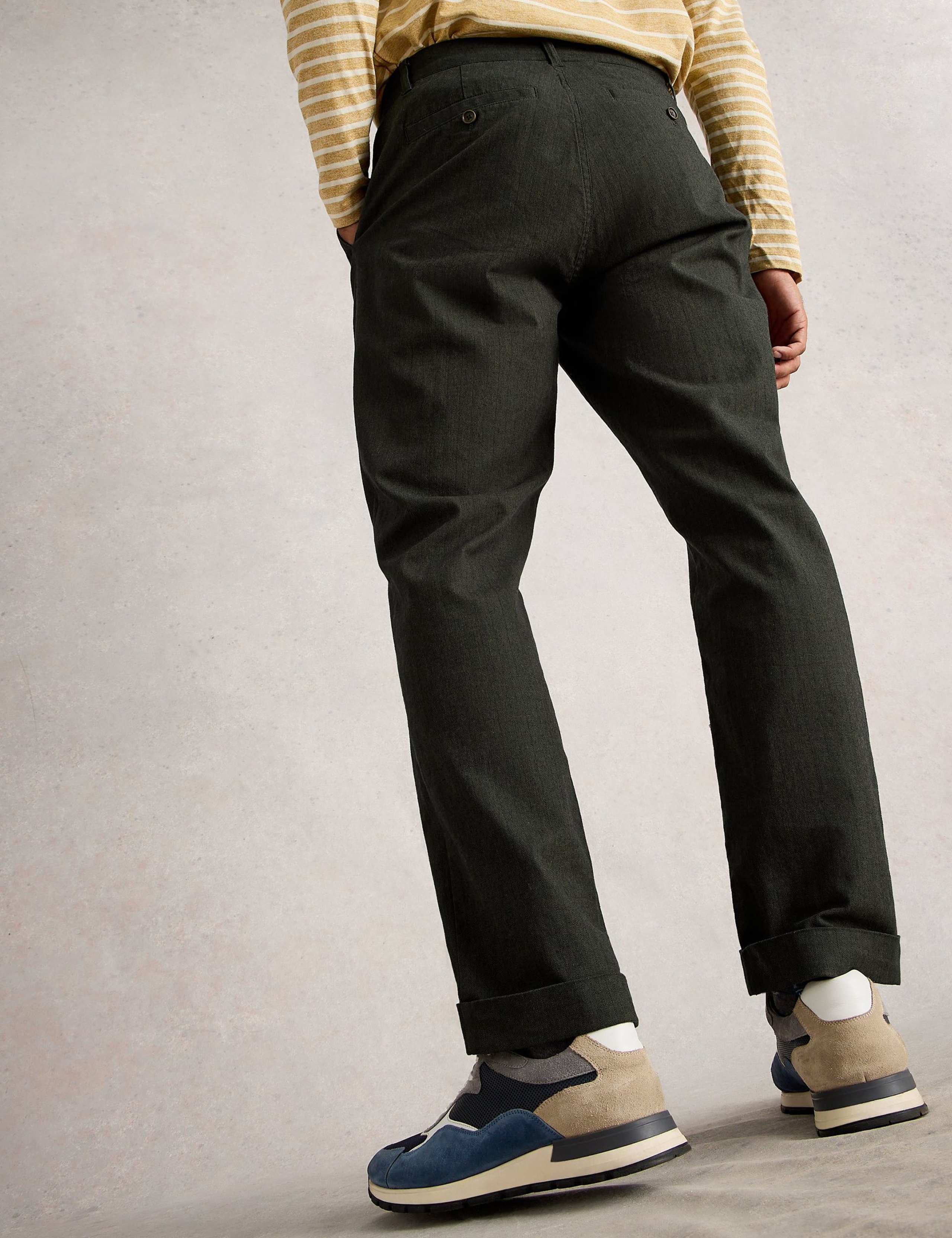 Regular Fit Herringbone Trousers 3 of 6