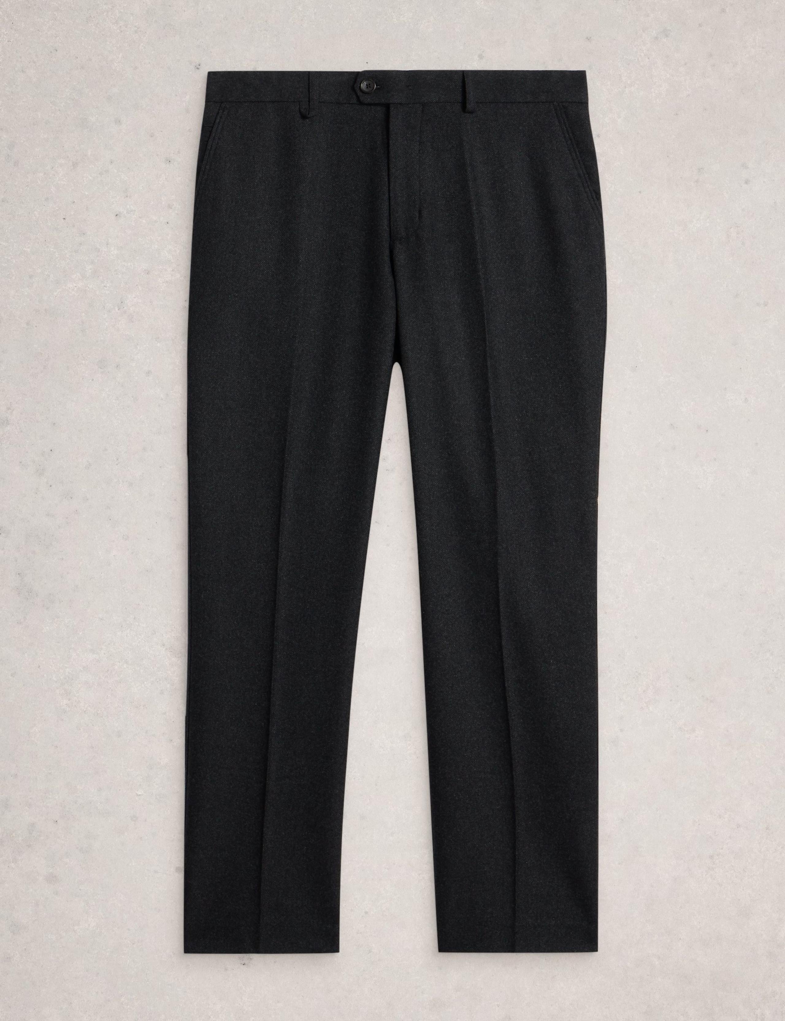 Regular Fit Wool Blend Trousers 2 of 6