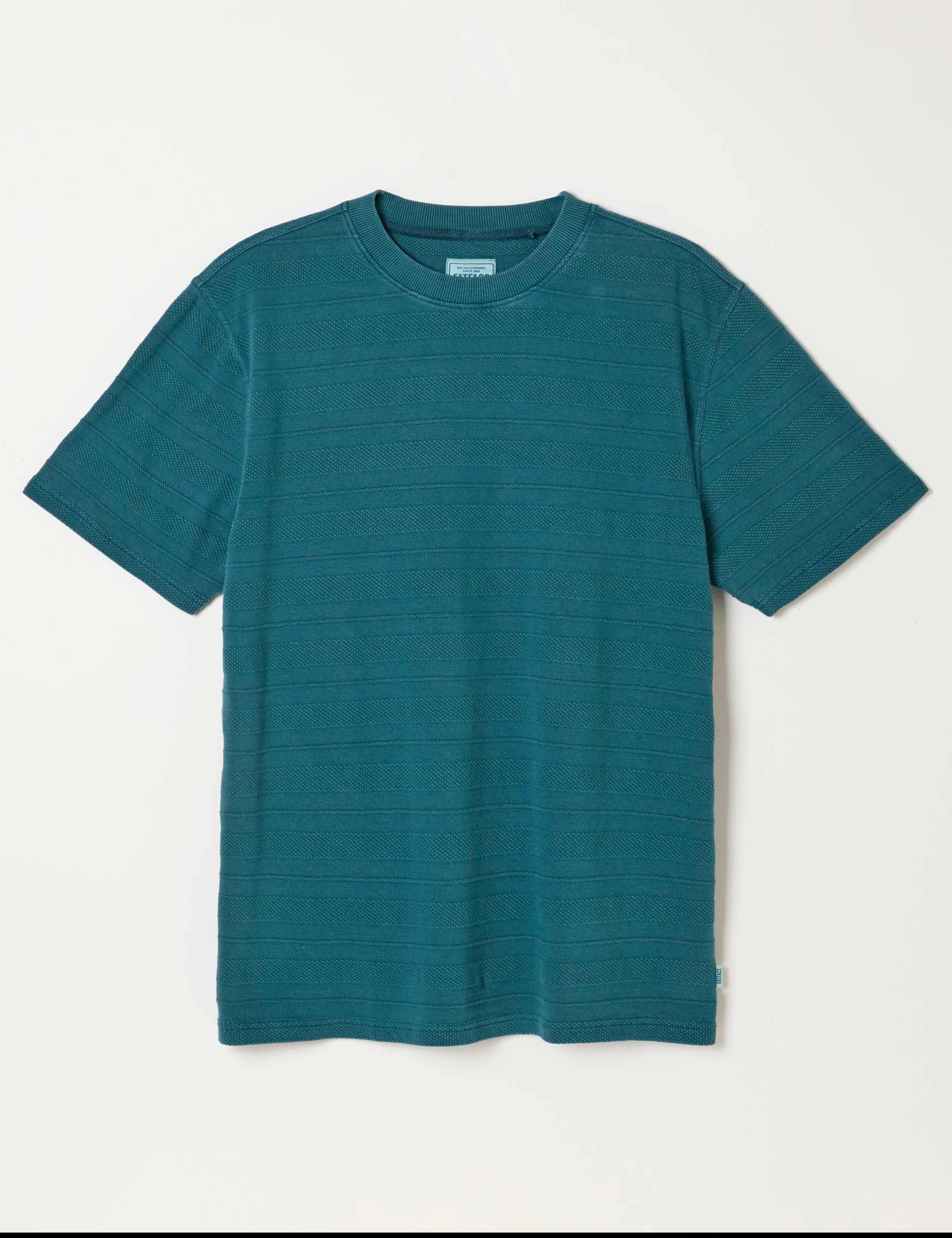 Pure Cotton Textured Stripe T-Shirt 2 of 6