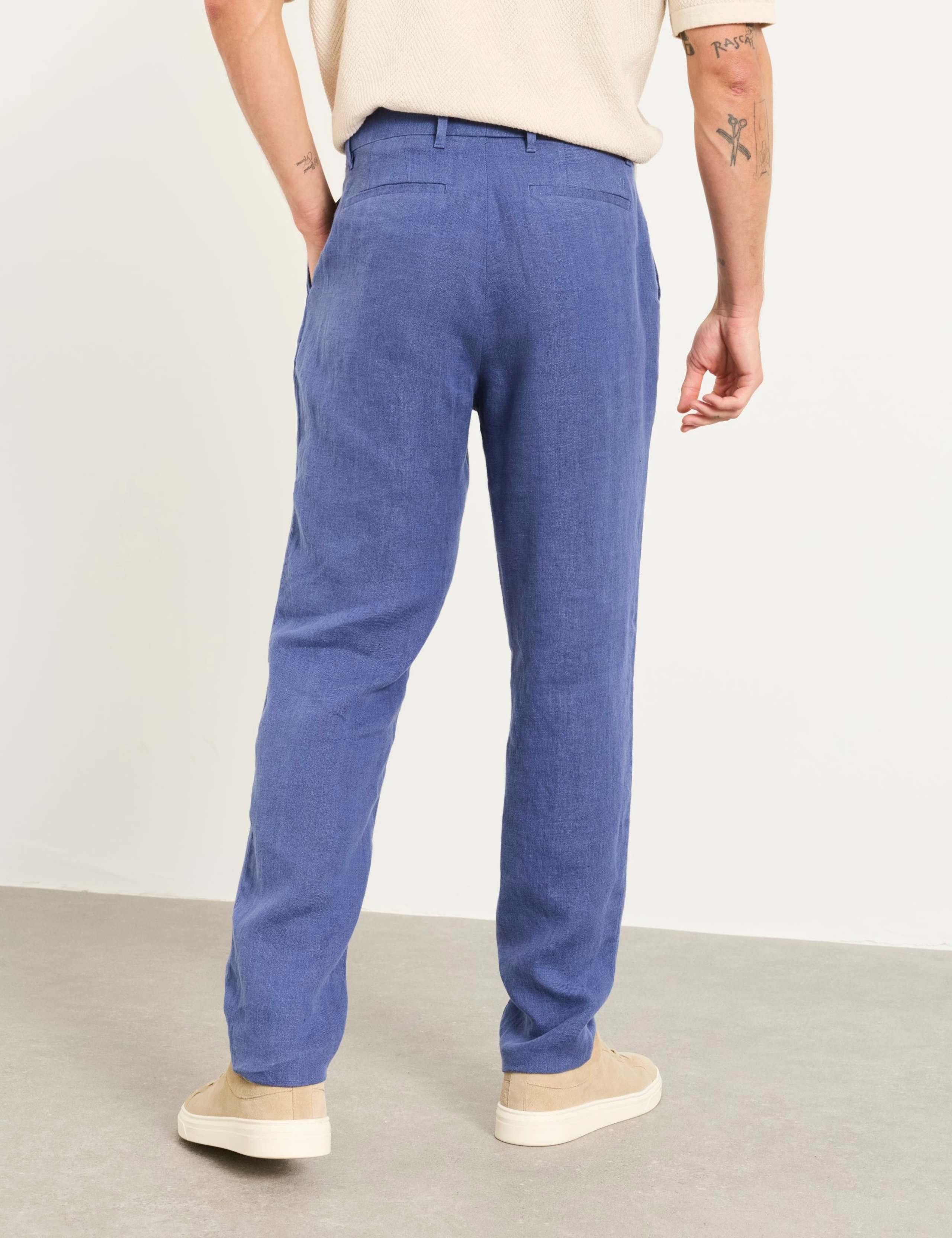 Tailored Fit Pure Linen Chinos 3 of 5