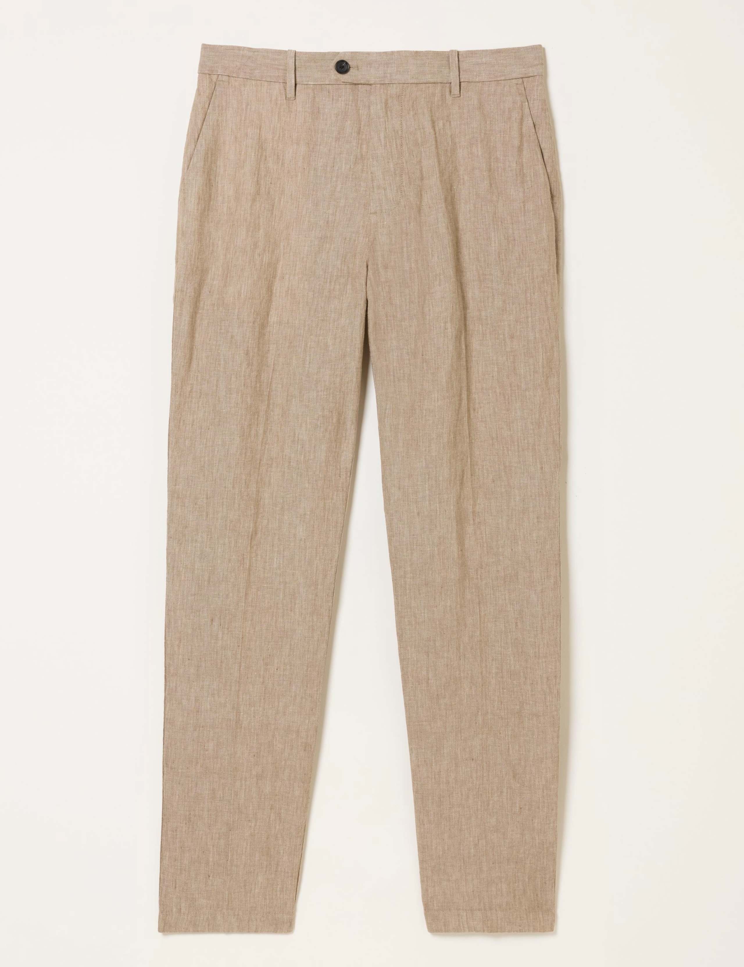 Tailored Fit Pure Linen Chinos 2 of 6