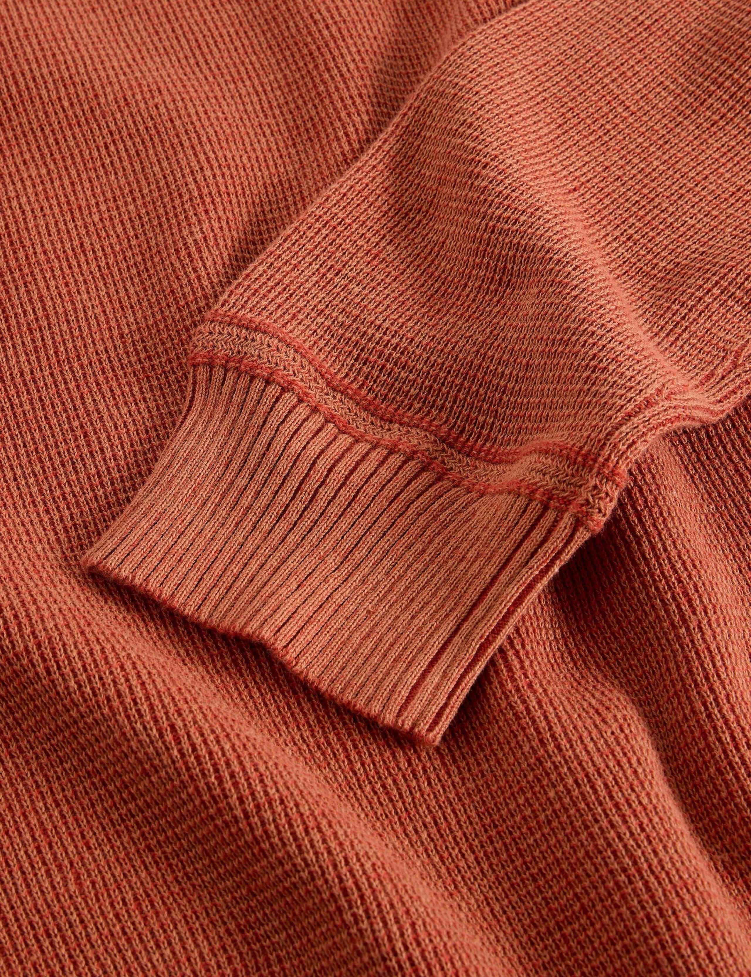 Pure Cotton Textured Funnel Neck Jumper 6 of 6