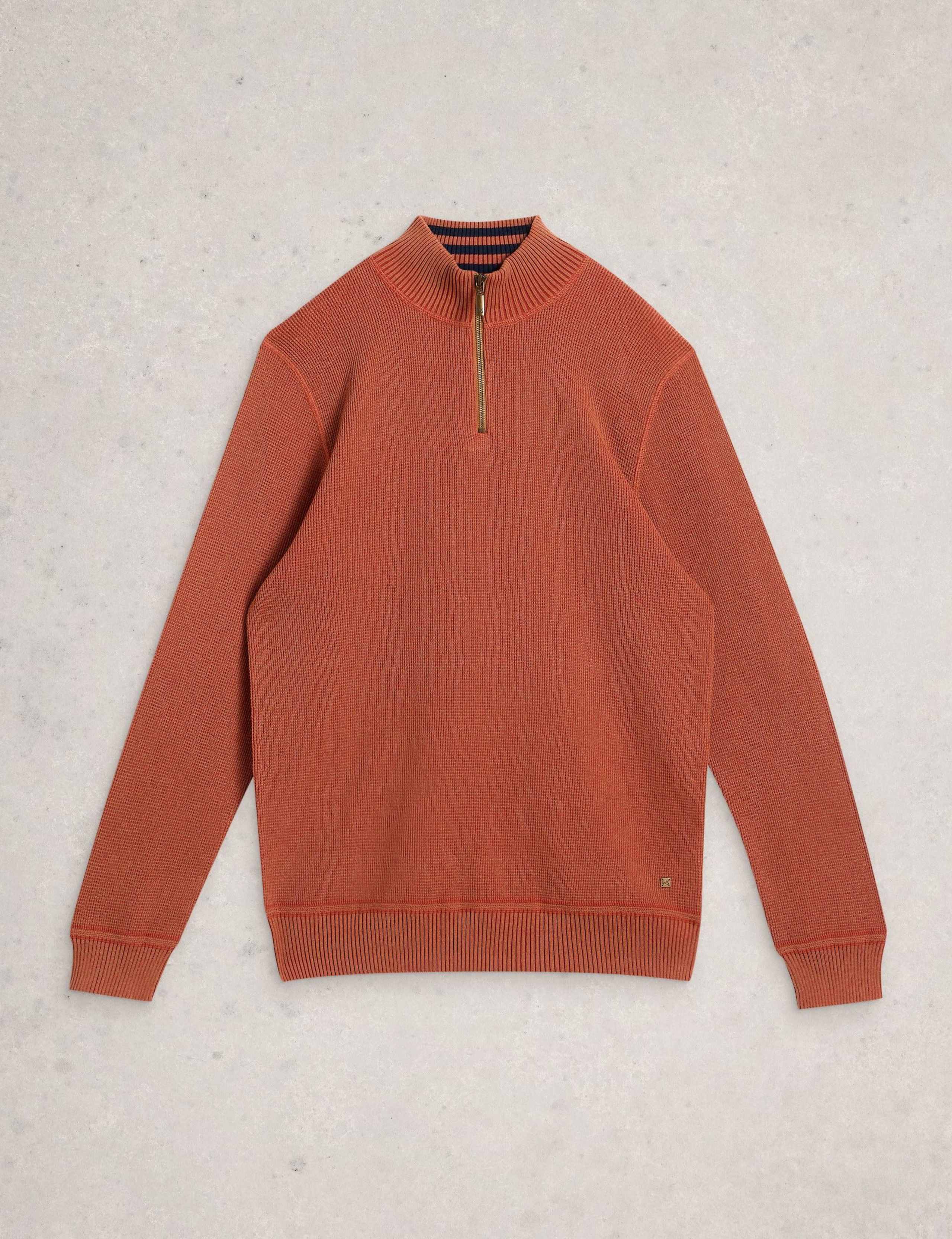 Pure Cotton Textured Funnel Neck Jumper 2 of 6