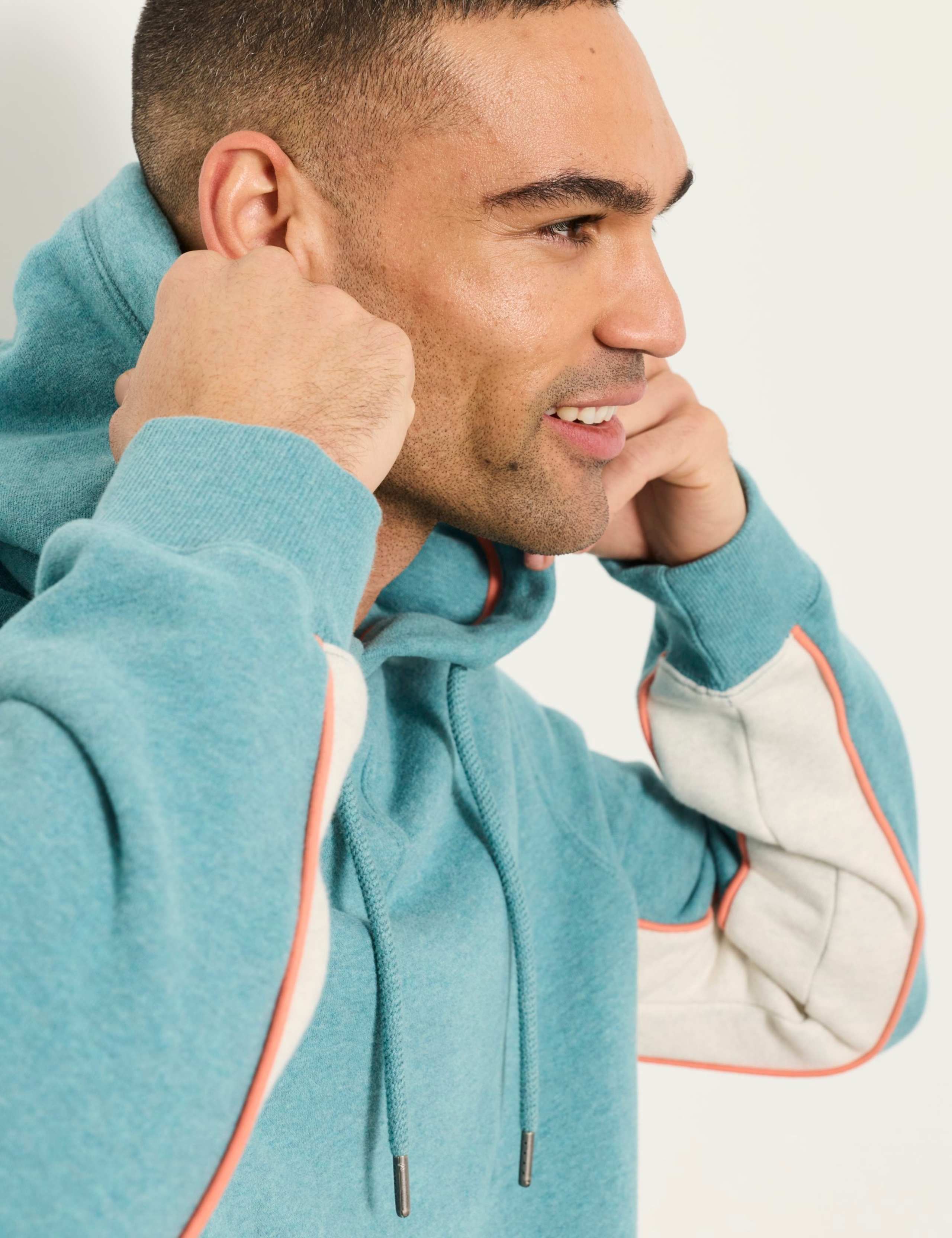 Pure Cotton Colour Block Hoodie 5 of 6