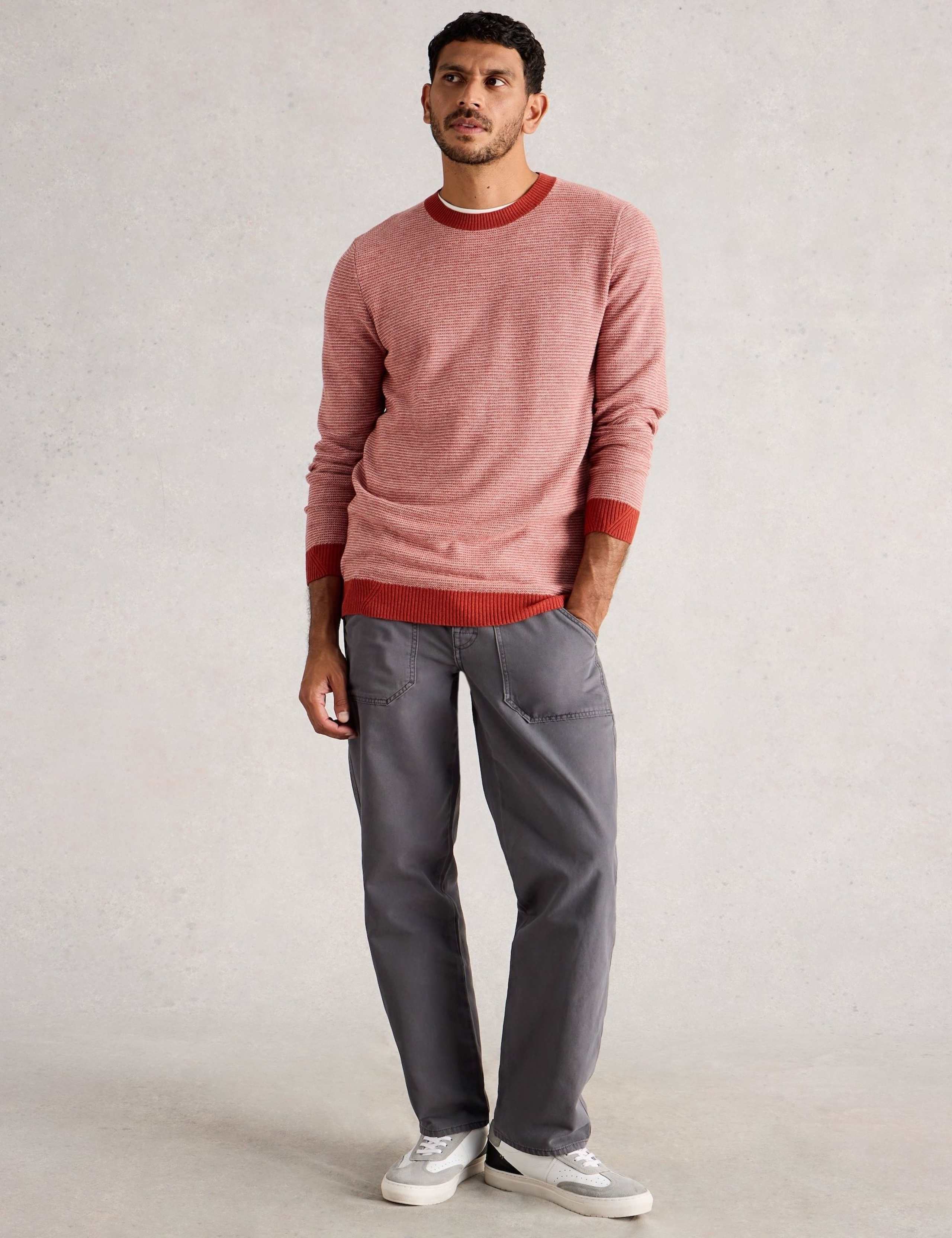 Wool Rich Jacquard Crew Neck Jumper 3 of 6