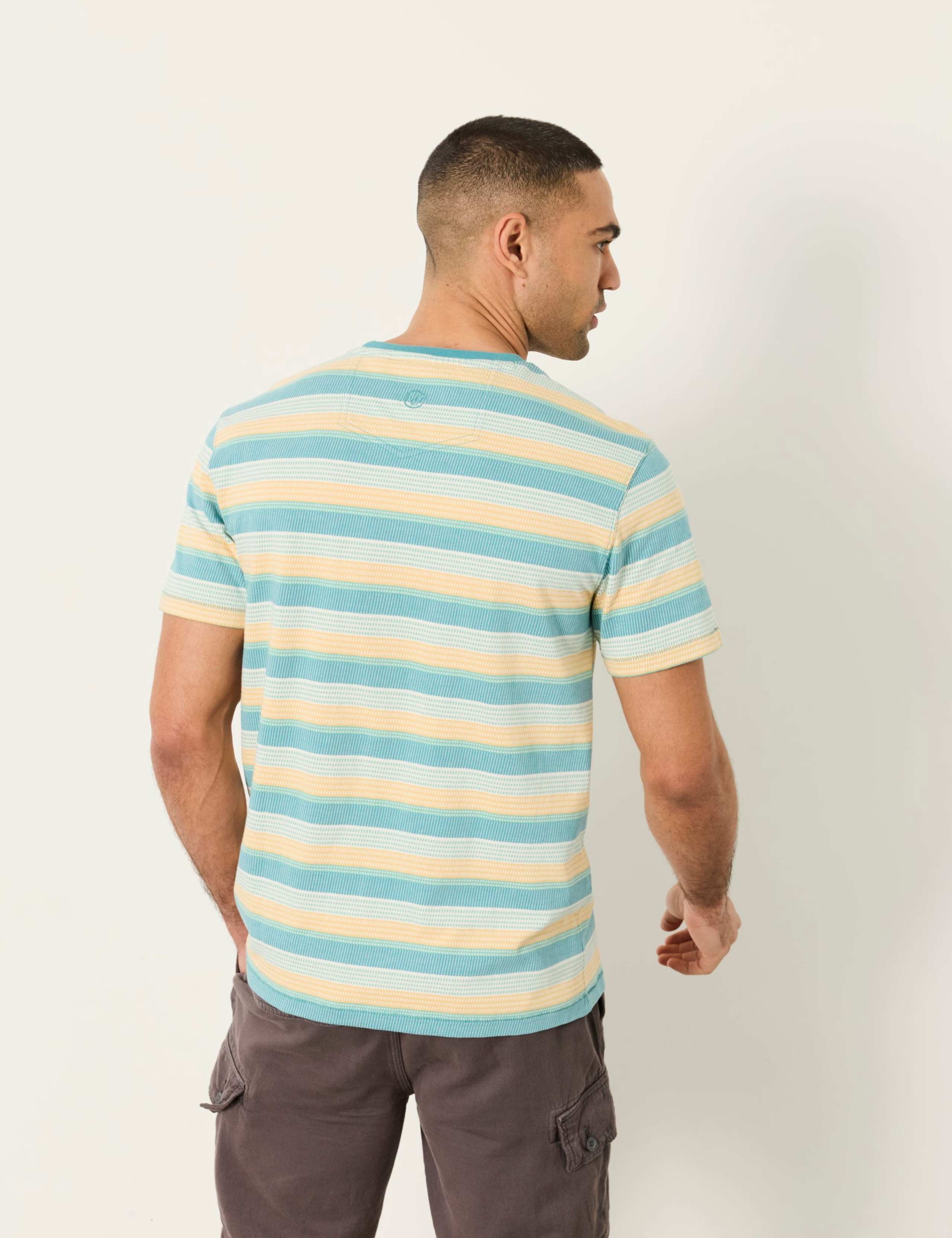 Pure Cotton Striped Crew Neck T-Shirt 3 of 6