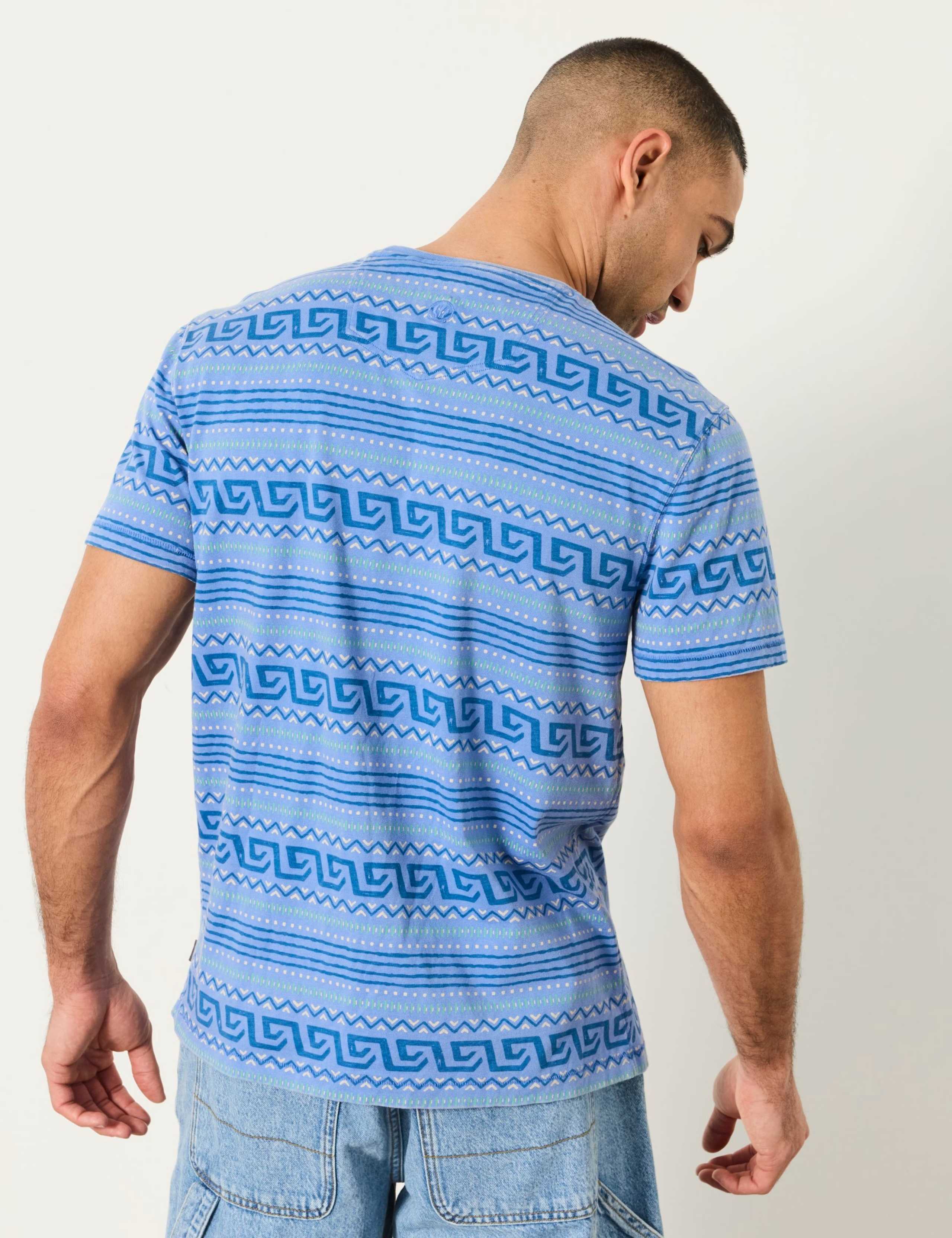 Pure Cotton Graphic Stripe T-Shirt 3 of 6