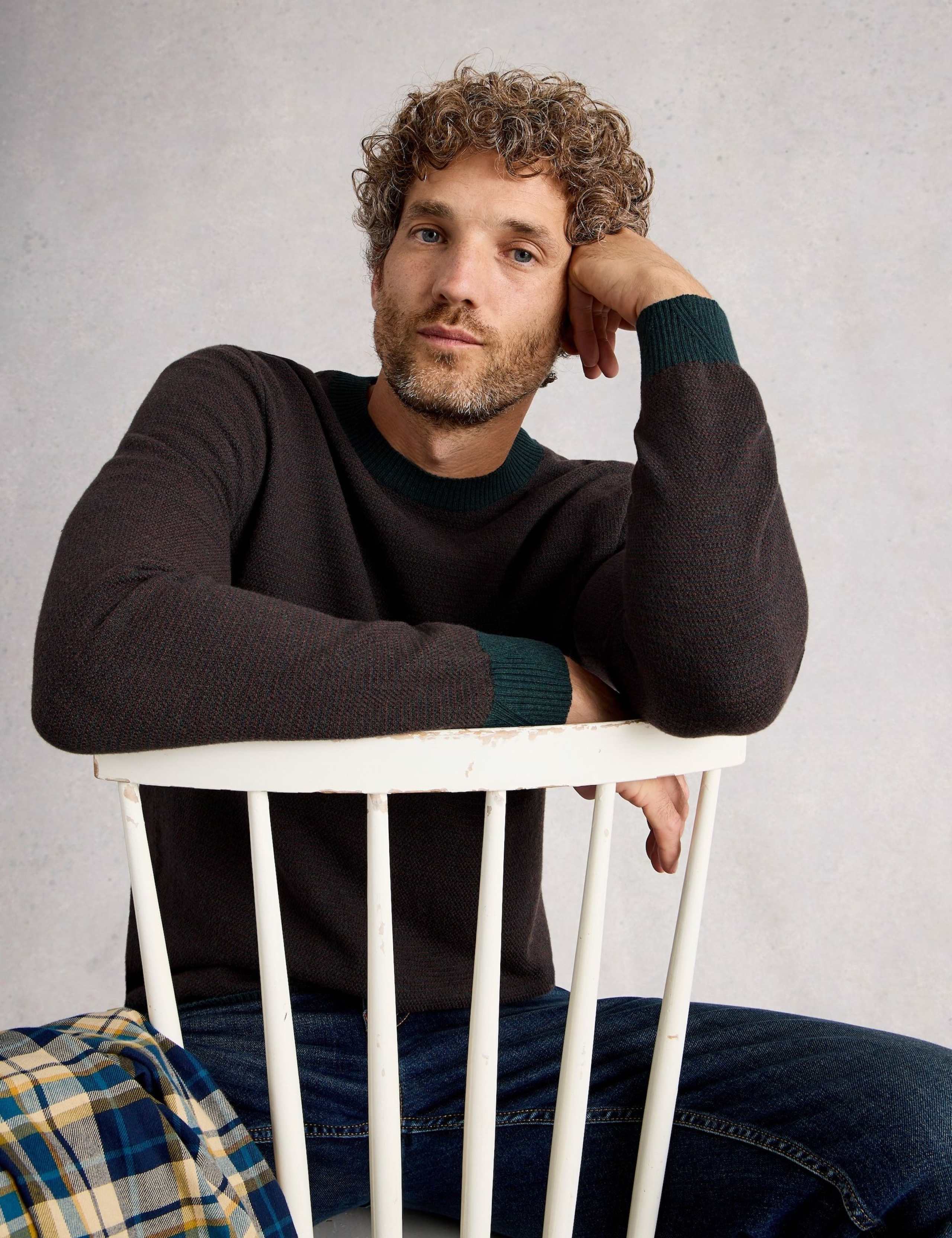 Merino Wool Rich Crew Neck Jumper 5 of 6