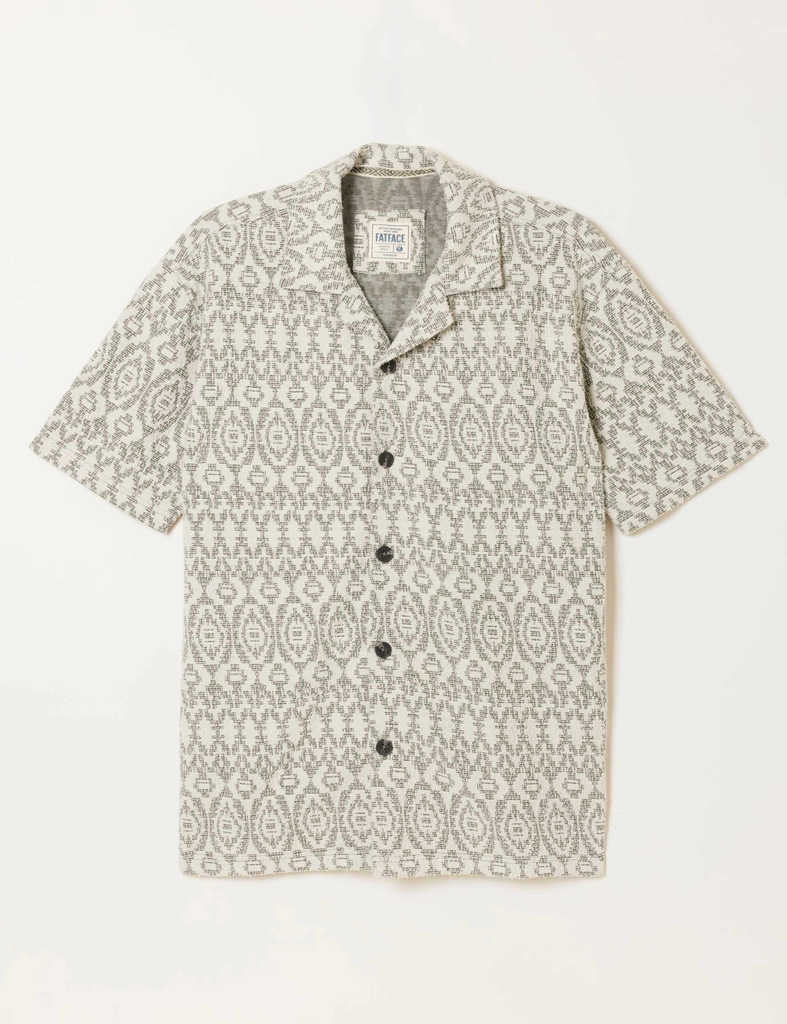 Regular Fit Jacquard Short Sleeve Shirt 2 of 6