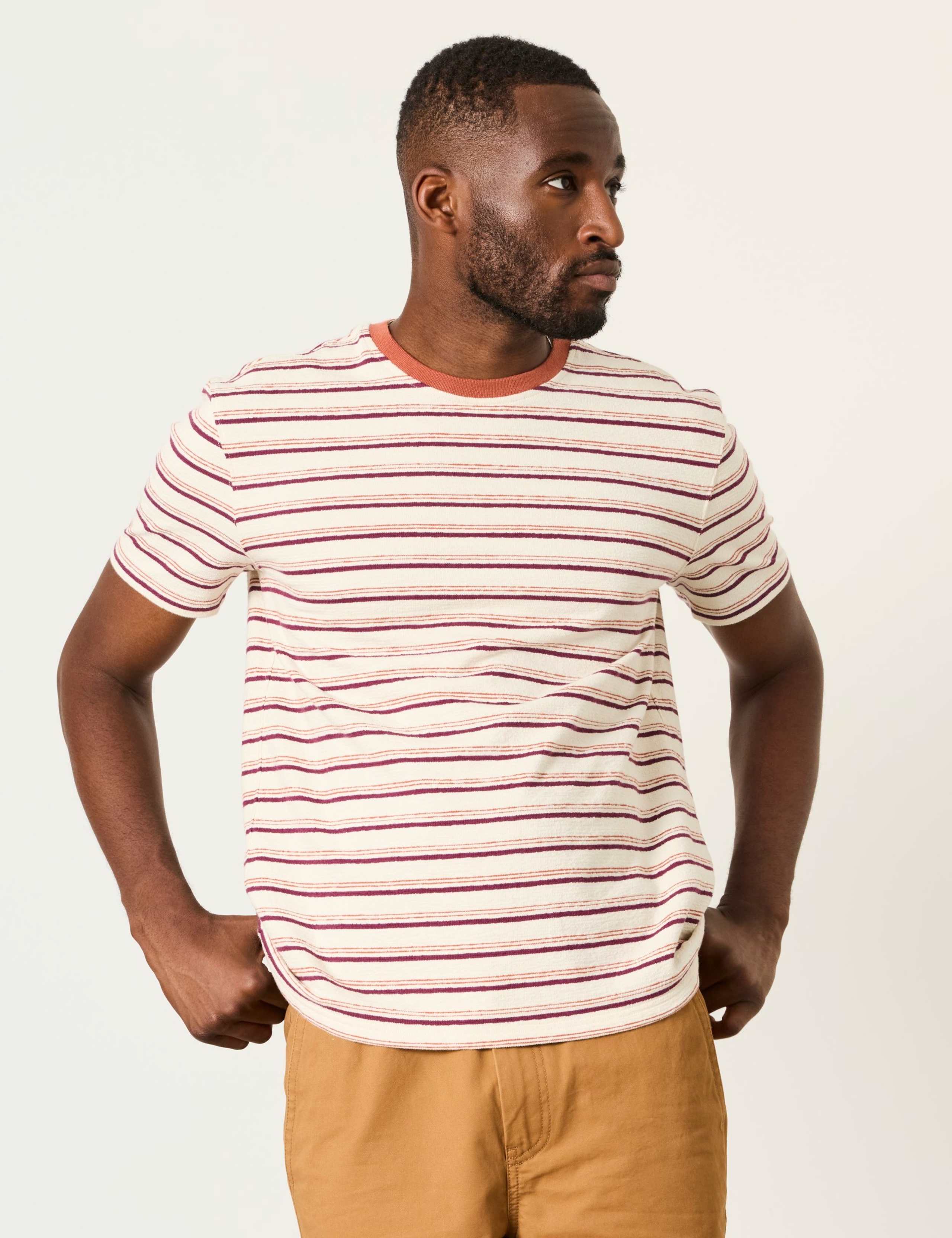 Pure Cotton Striped T-Shirt 1 of 7