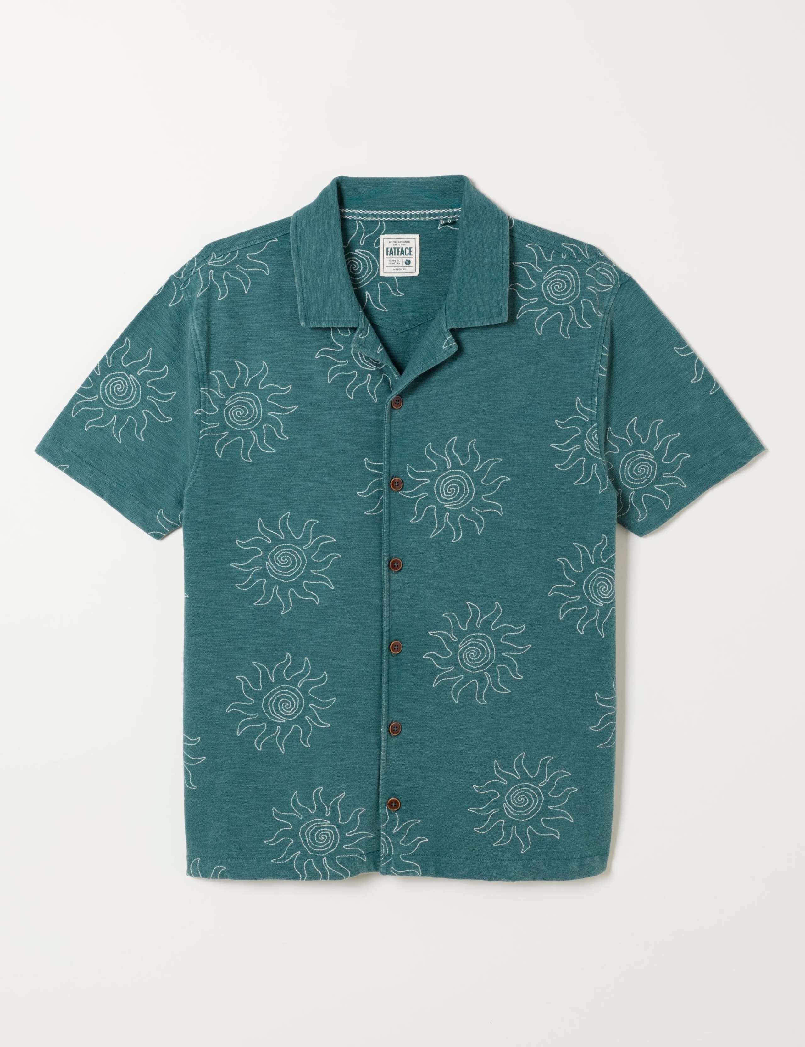 Pure Cotton Sun Print Short Sleeve Shirt 2 of 6