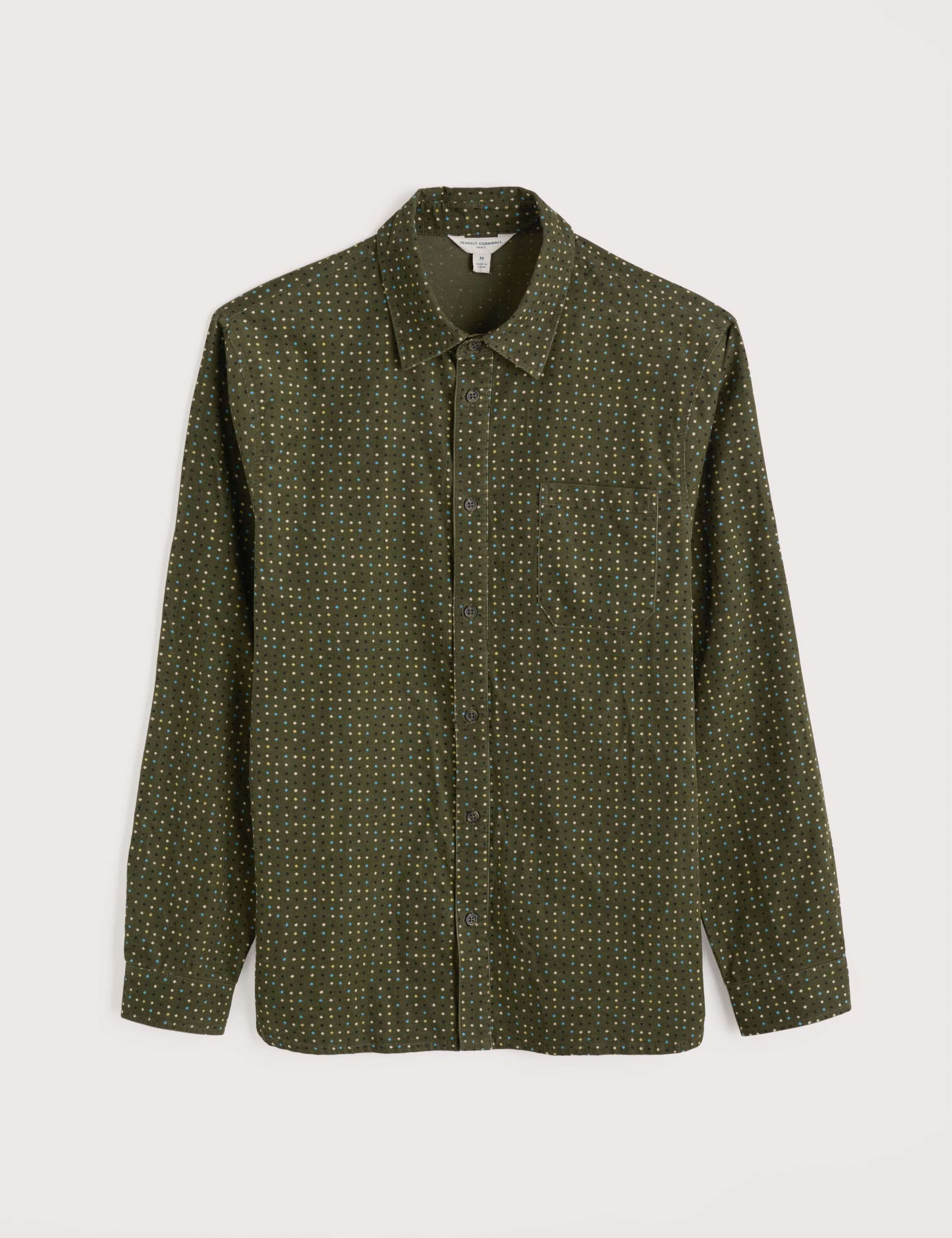 Regular Fit Pure Cotton Dot Print Shirt 2 of 4