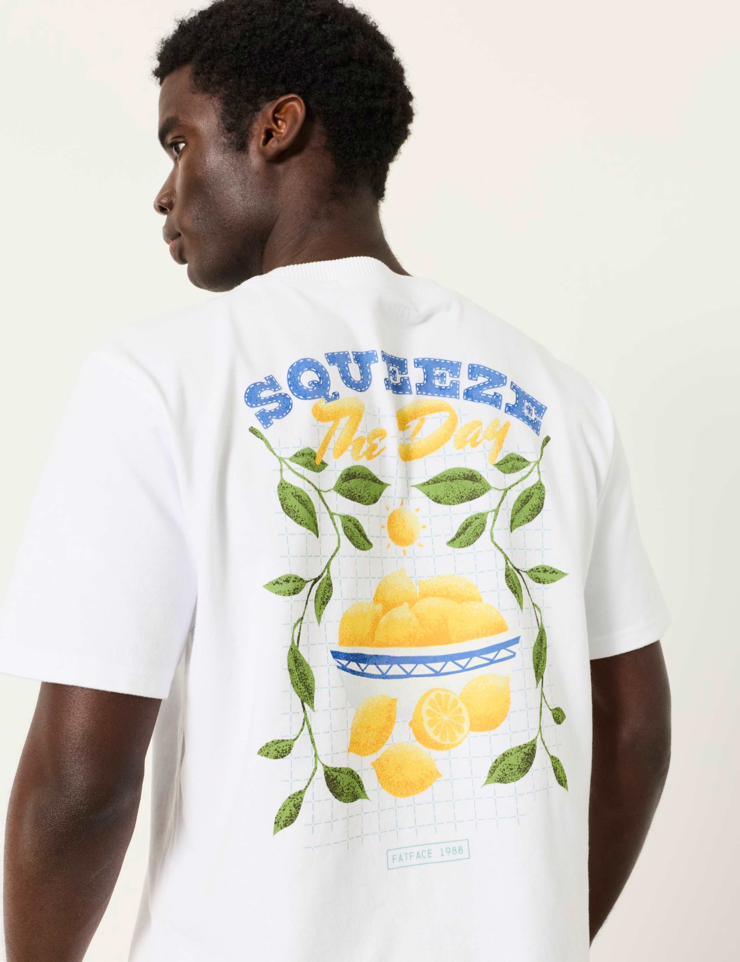 Pure Cotton Squeeze The Day Graphic T-Shirt 5 of 7