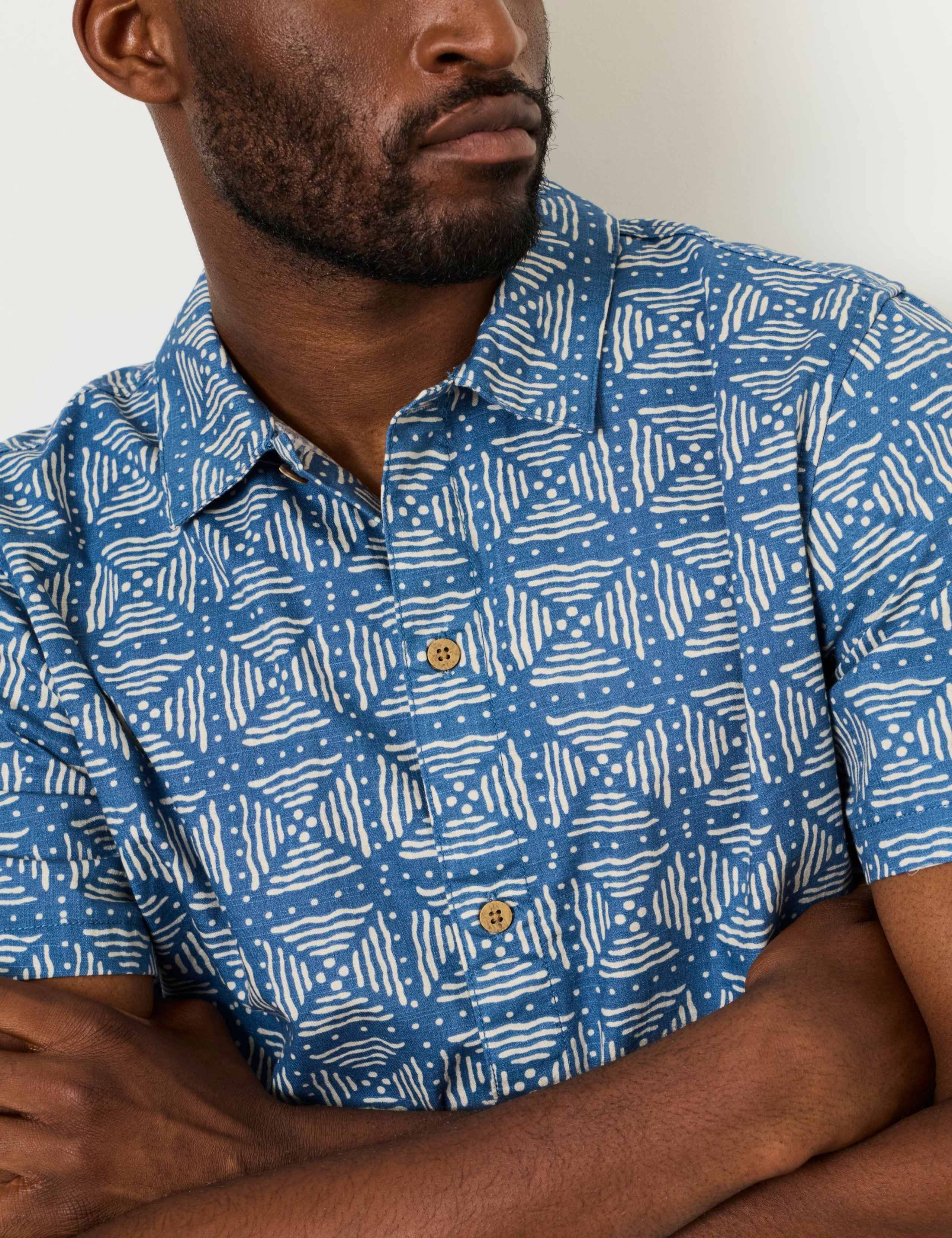 Regular Fit Geometric Print Short Sleeve Shirt 6 of 6