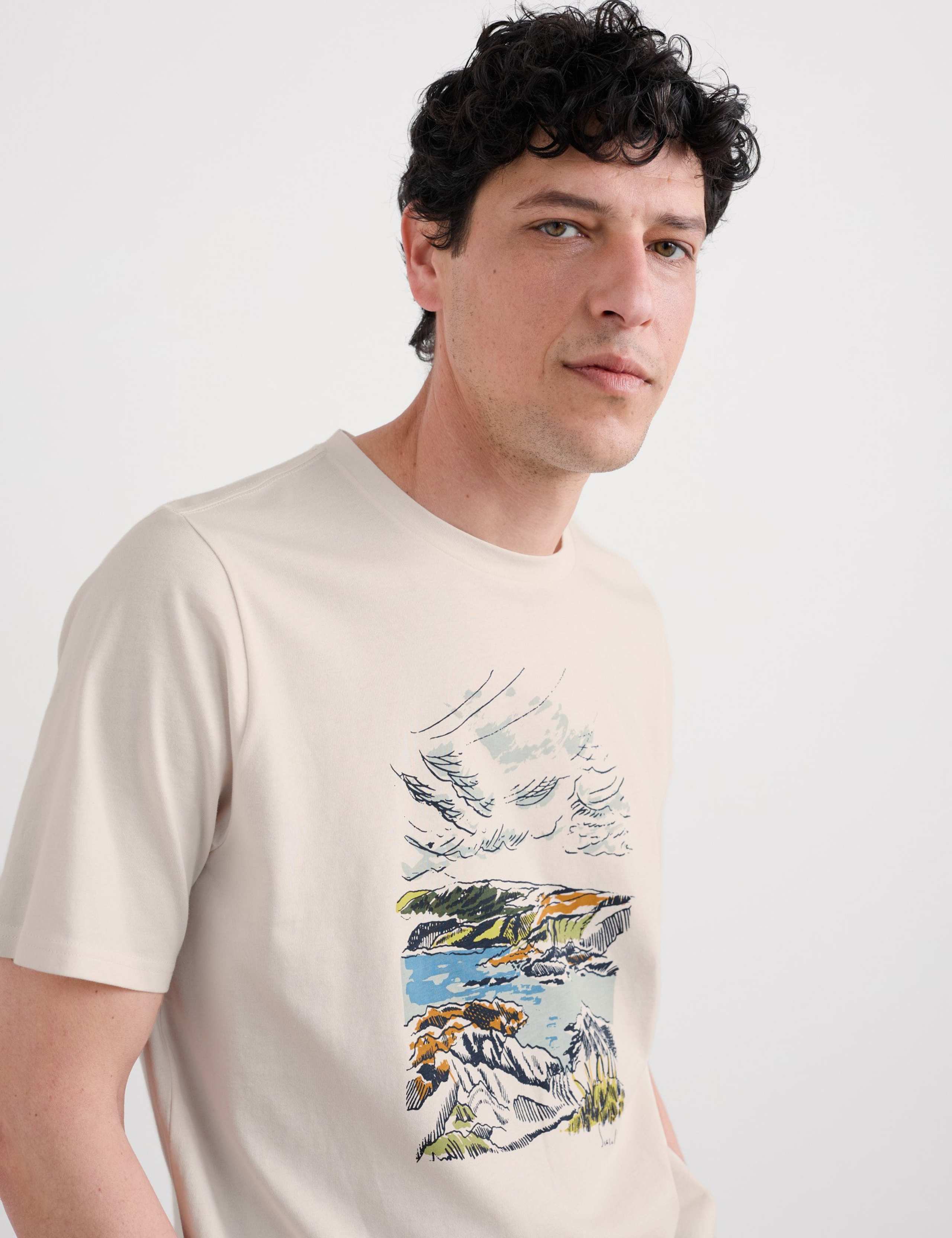 Pure Cotton Printed T-Shirt 4 of 5