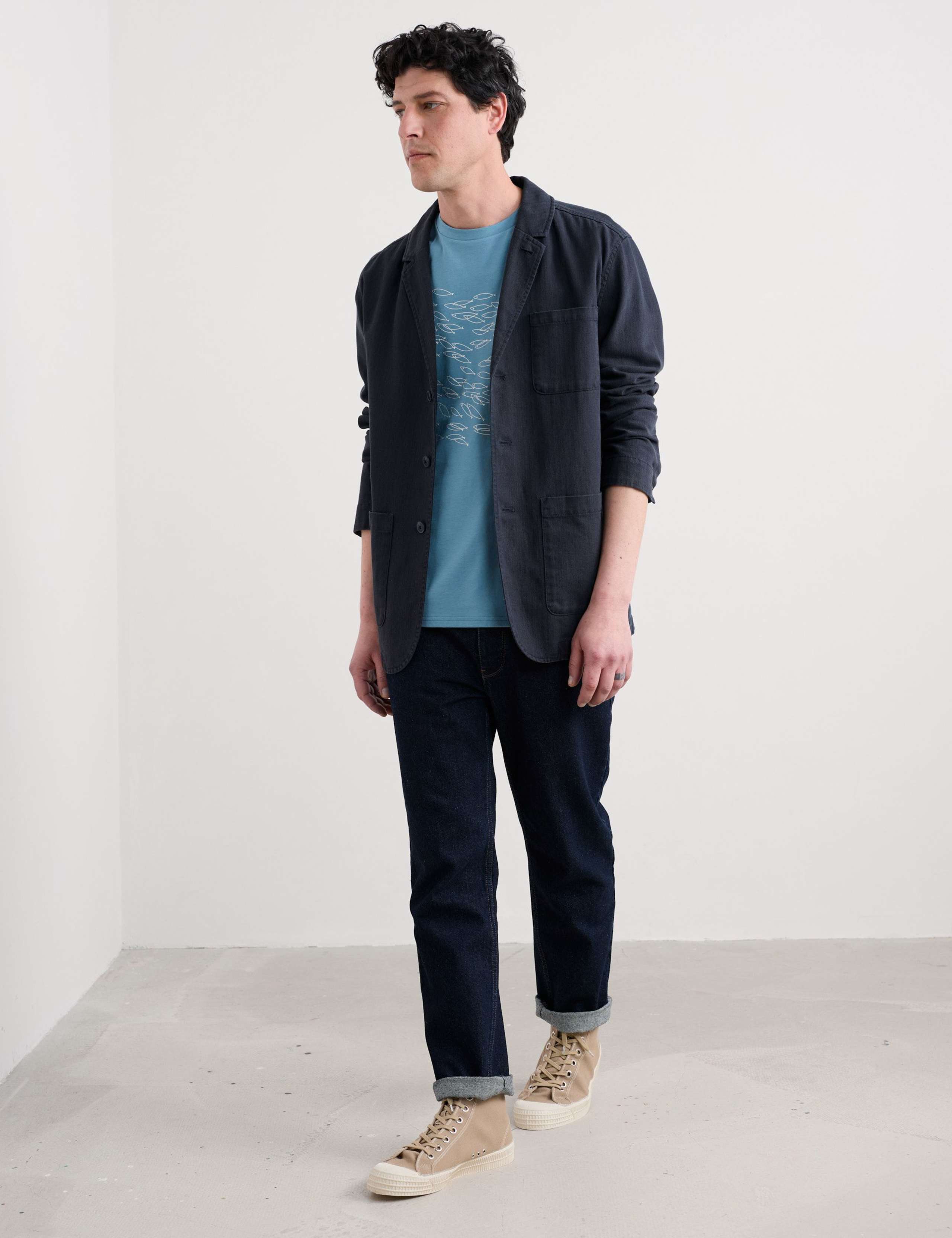 Pure Cotton Shoal Graphic T-Shirt 3 of 5