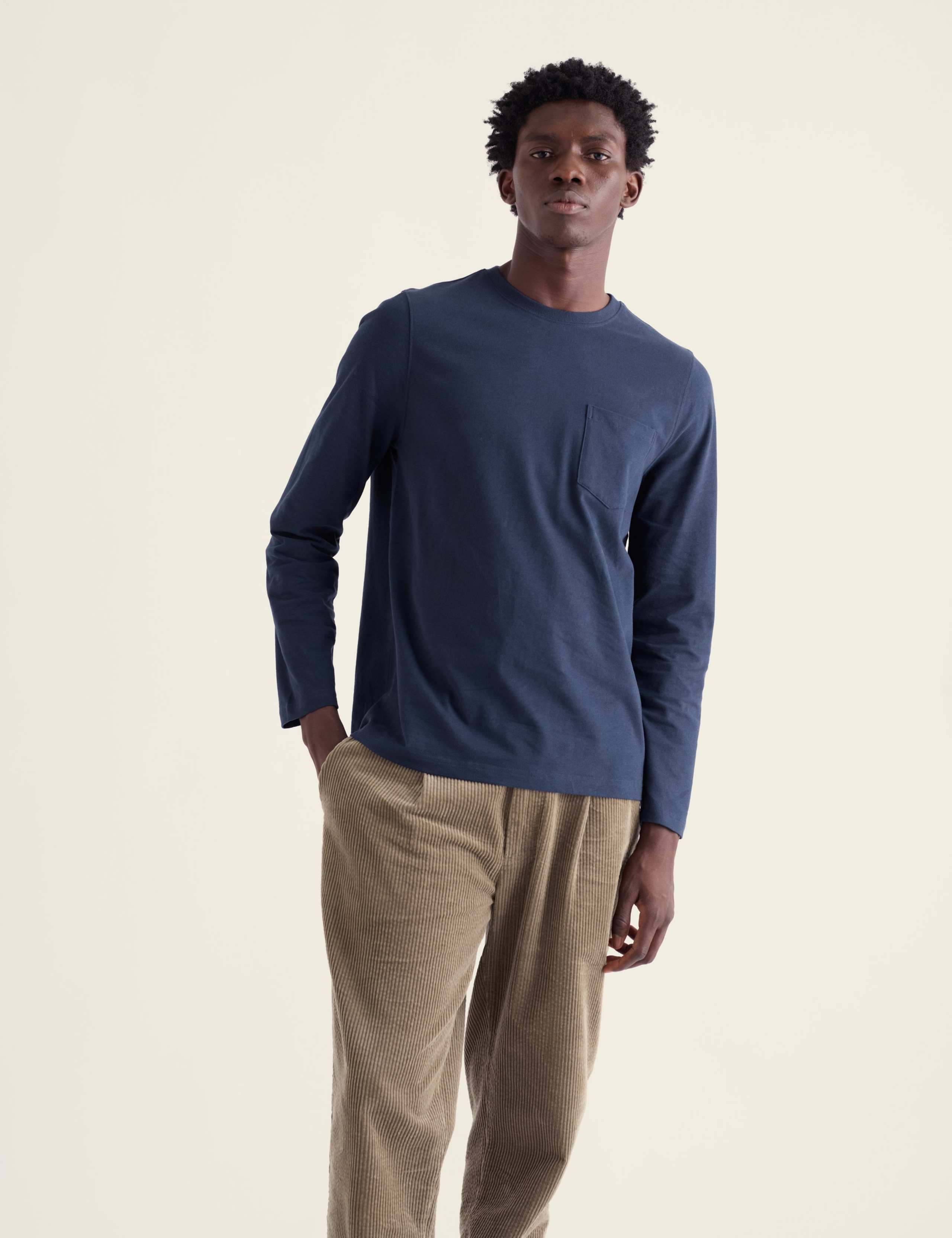 Pure Cotton Jersey Long Sleeve Top 1 of 5