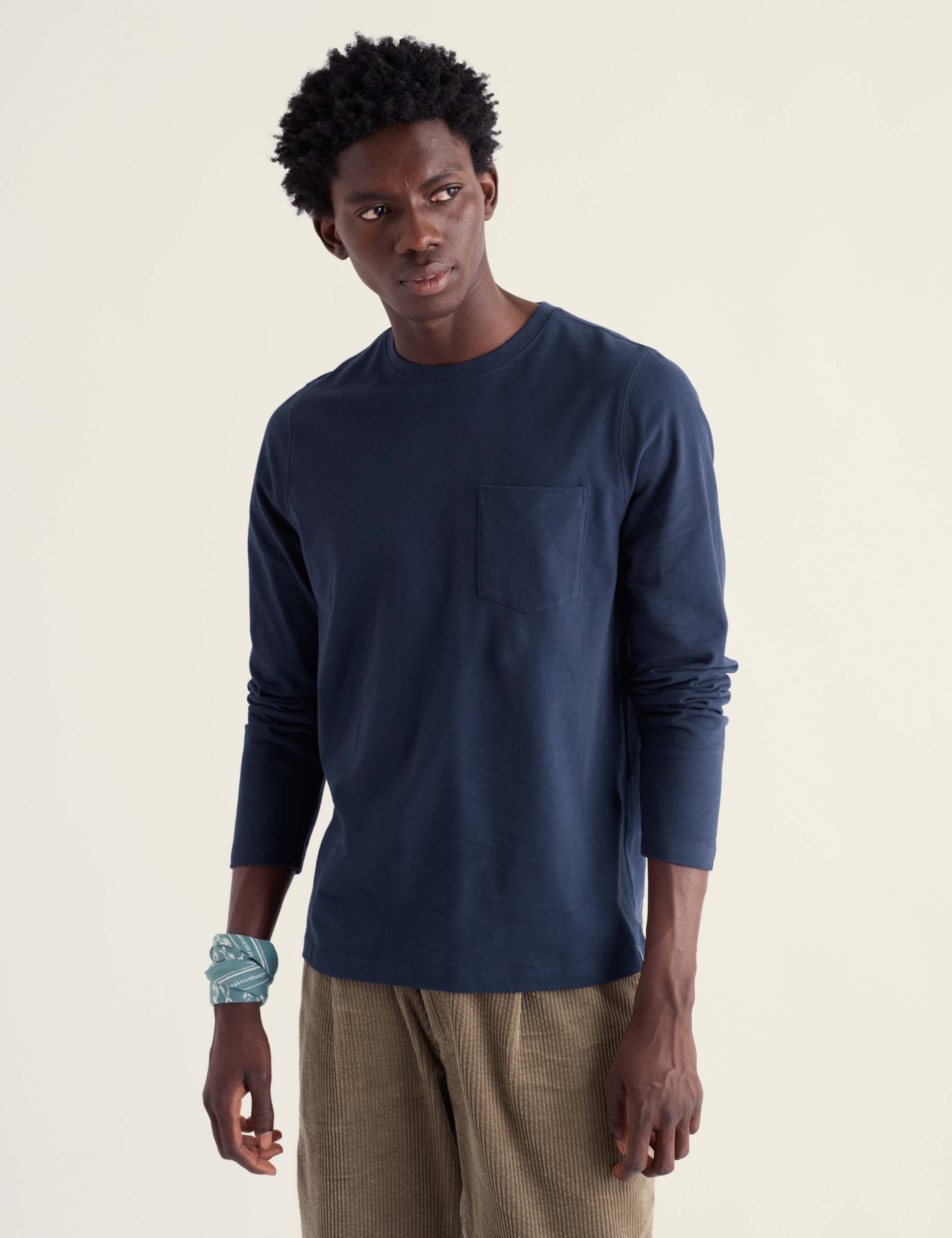 Pure Cotton Jersey Long Sleeve Top 3 of 5
