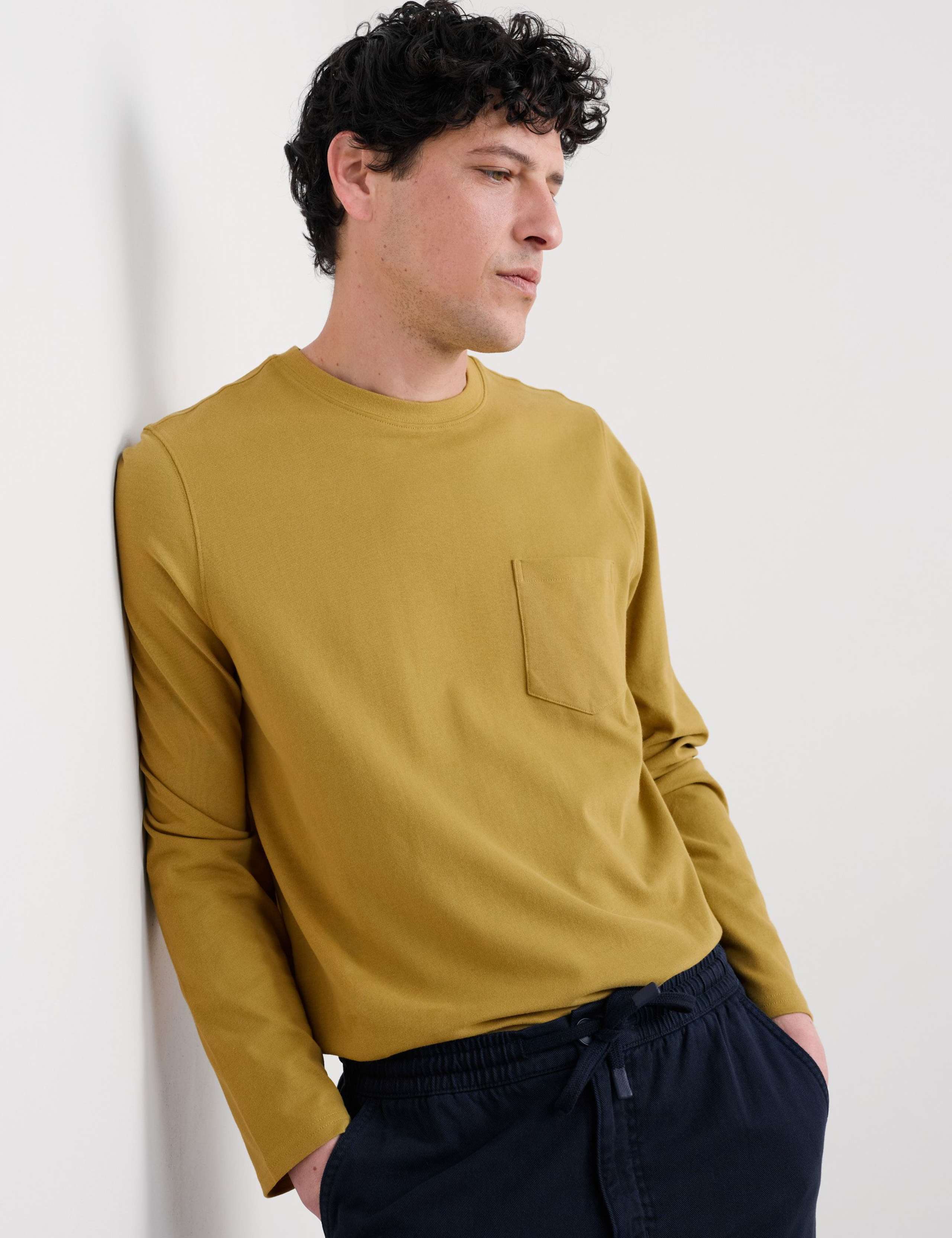 Pure Cotton Jersey Long Sleeve Top 4 of 5