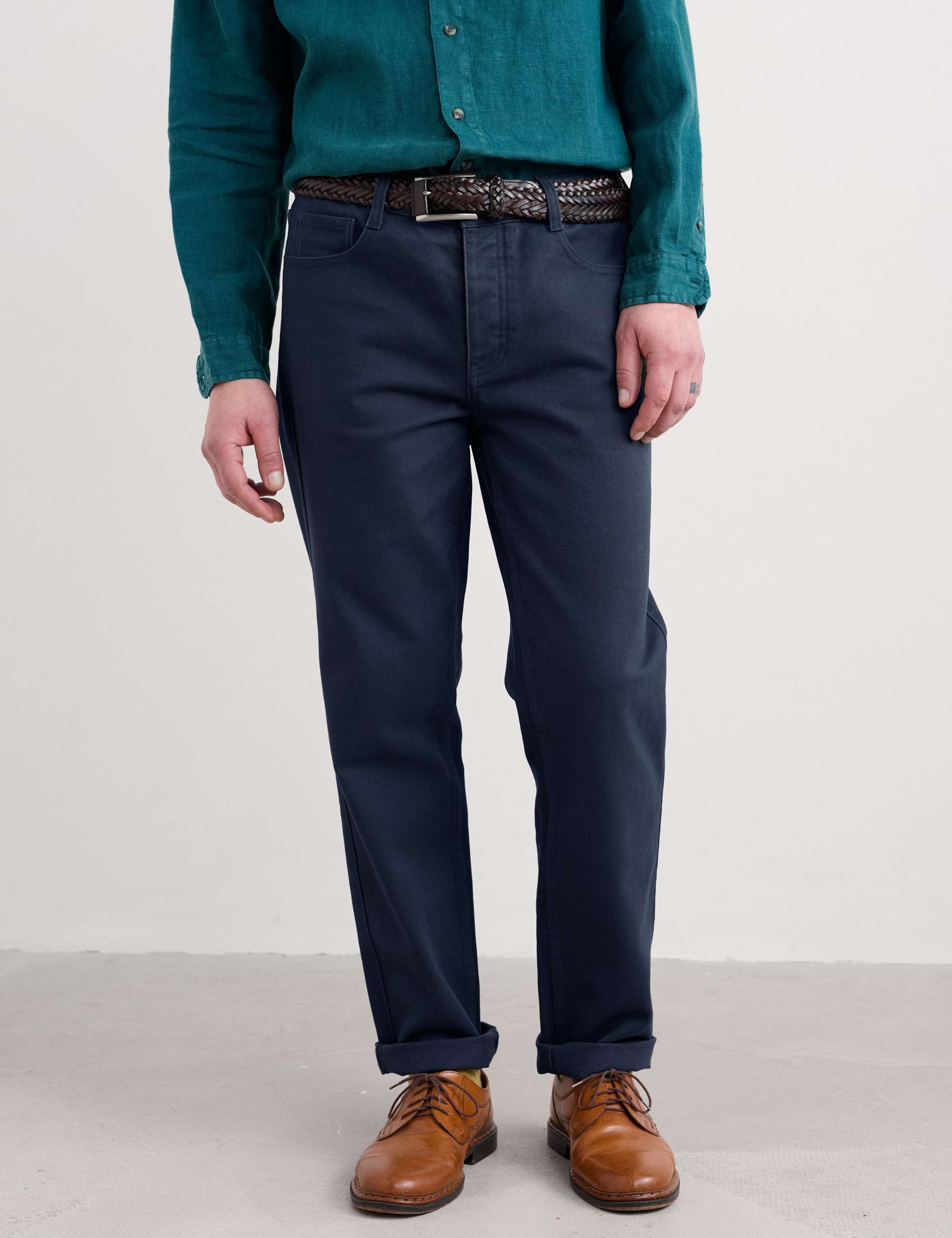 Regular Fit Pure Cotton Lightweight Trousers 3 of 5