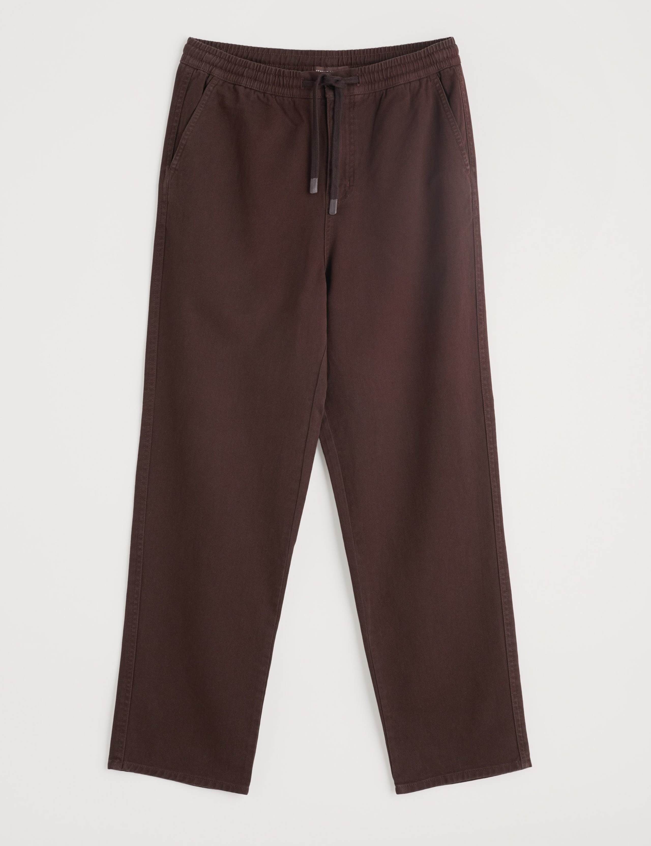 Regular Fit Pure Cotton Elasticated Waist Trousers 2 of 5