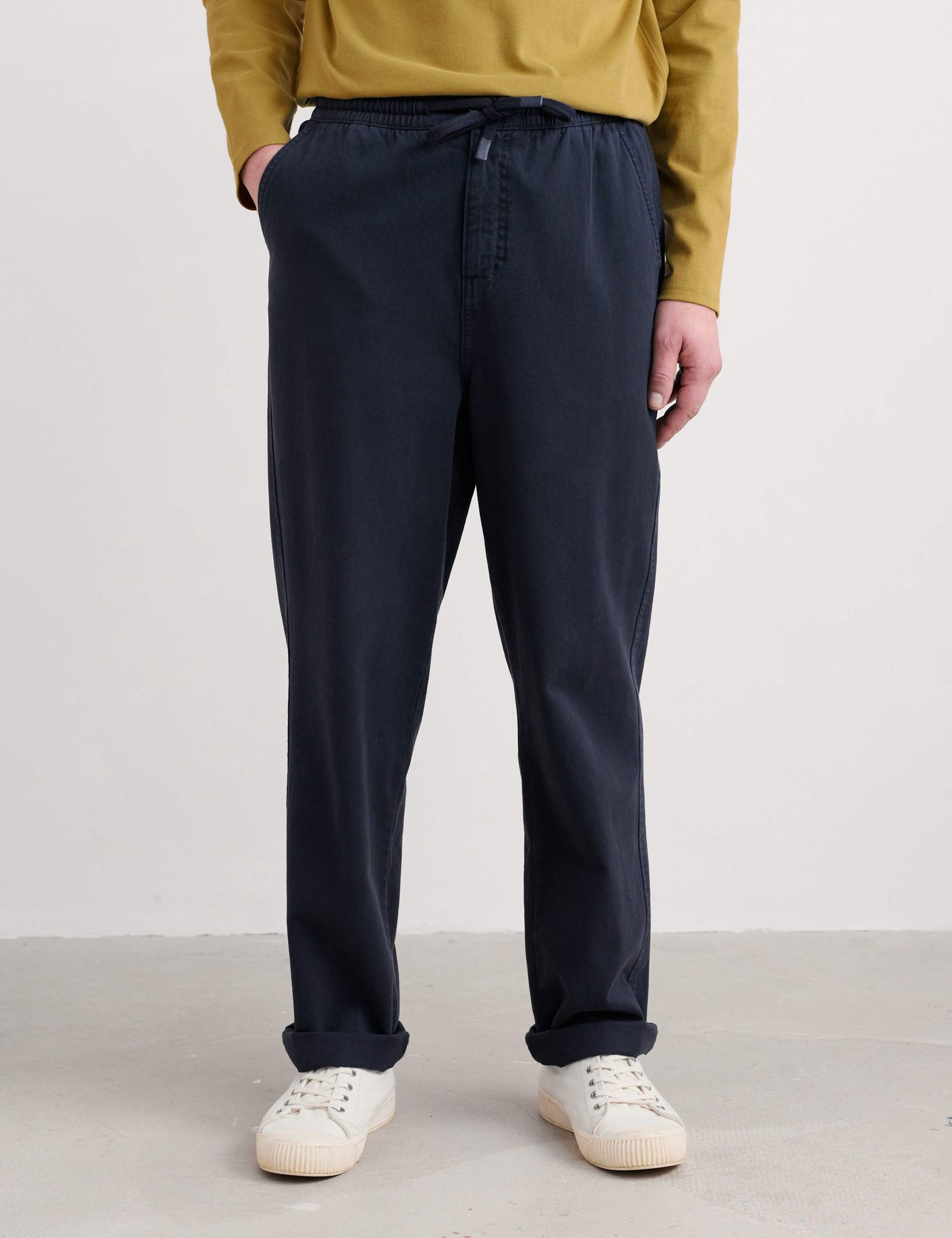 Regular Fit Pure Cotton Elasticated Waist Trousers 4 of 5