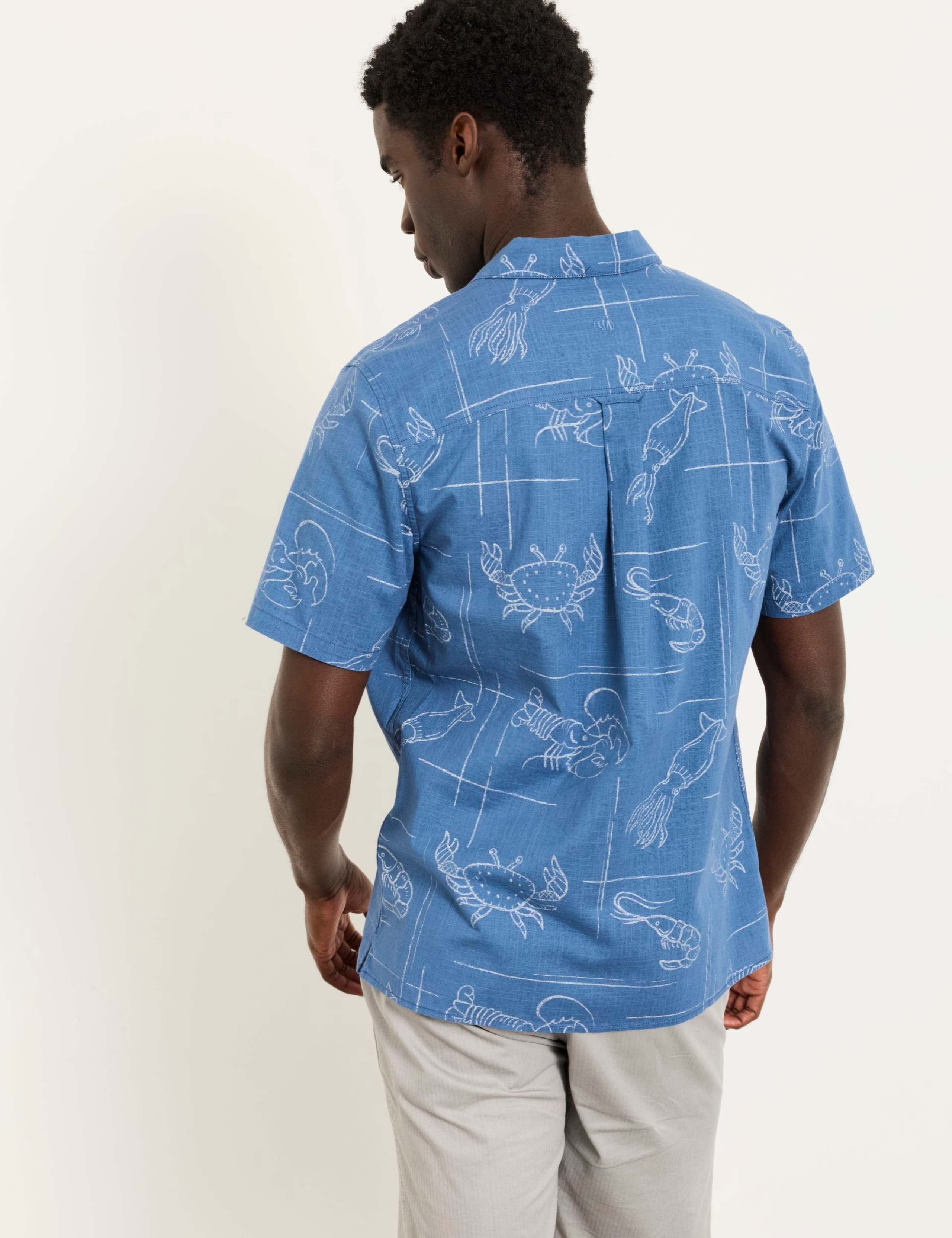 Regular Fit Seafood Print Short Sleeve Shirt 4 of 6