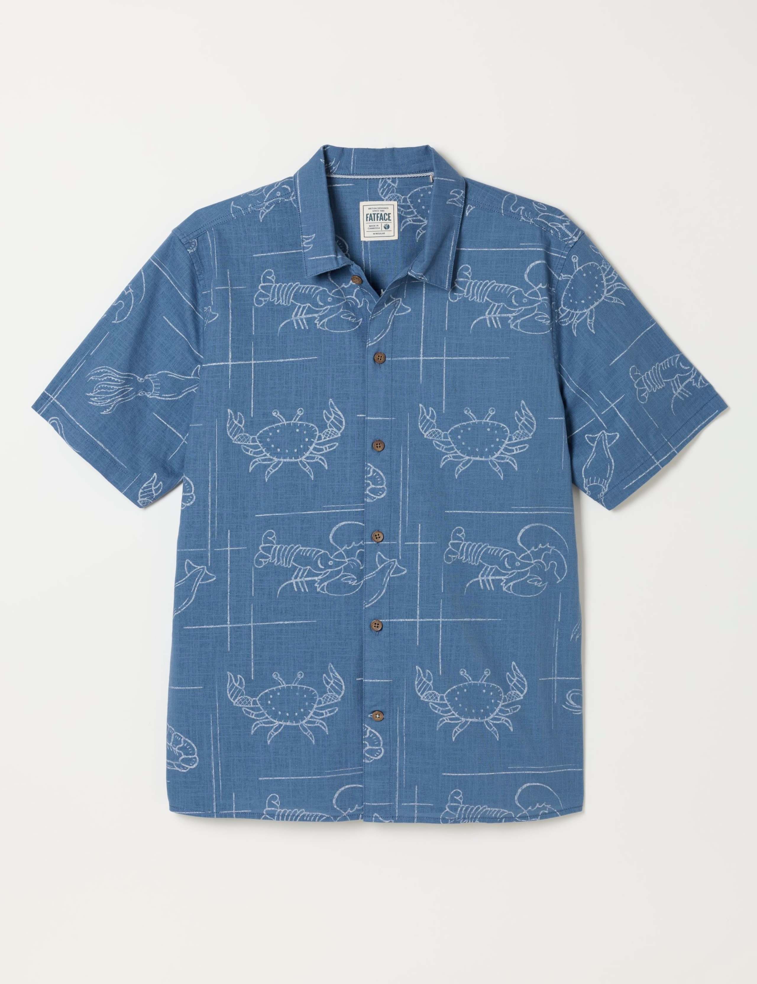 Regular Fit Seafood Print Short Sleeve Shirt 2 of 6