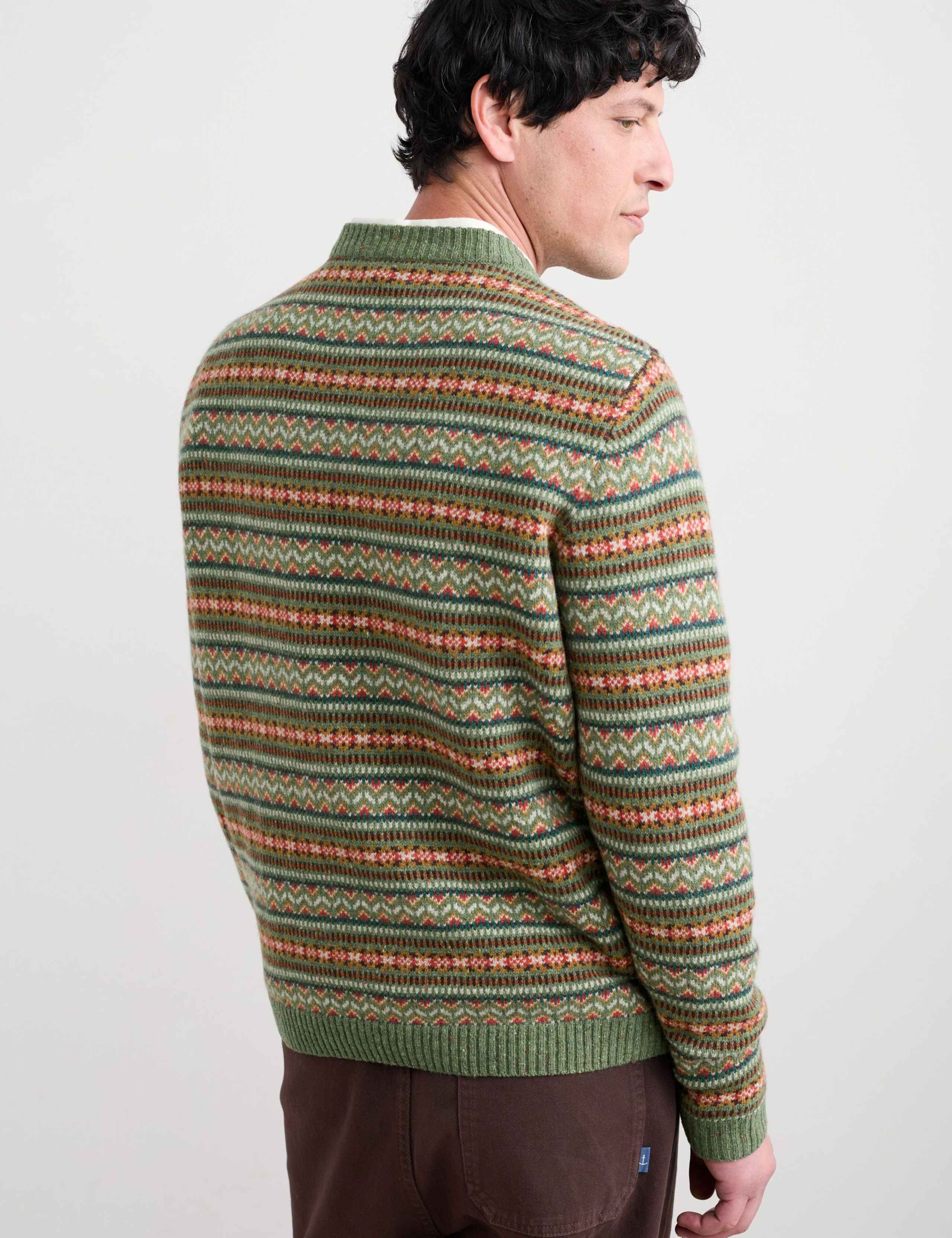 Lambswool Rich Fair Isle Crew Neck Jumper 3 of 6
