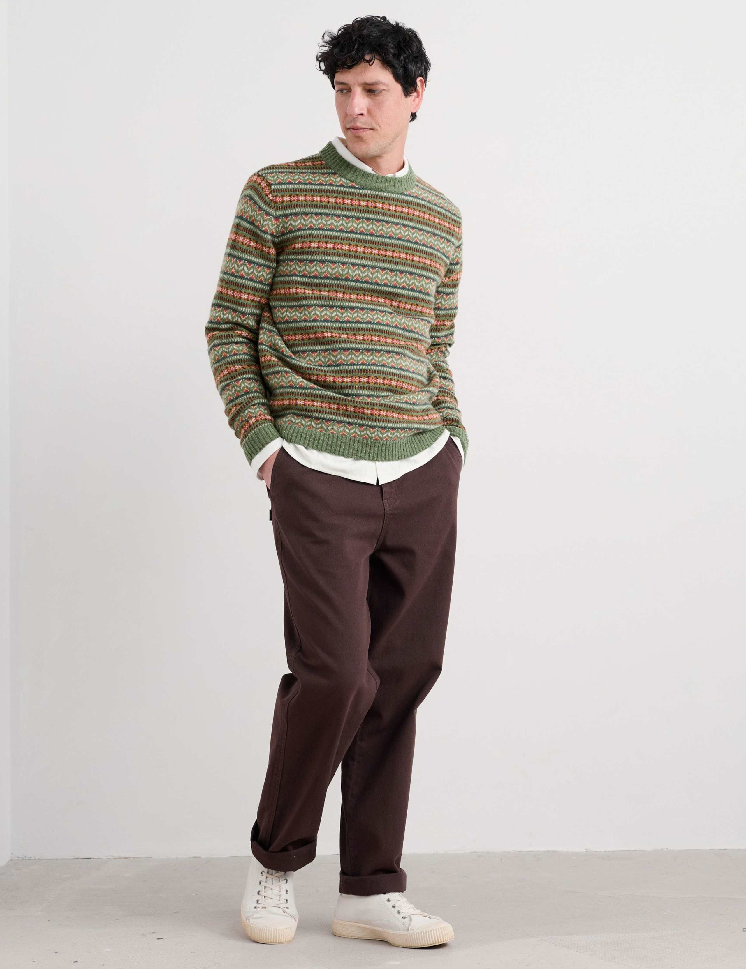Lambswool Rich Fair Isle Crew Neck Jumper 4 of 6