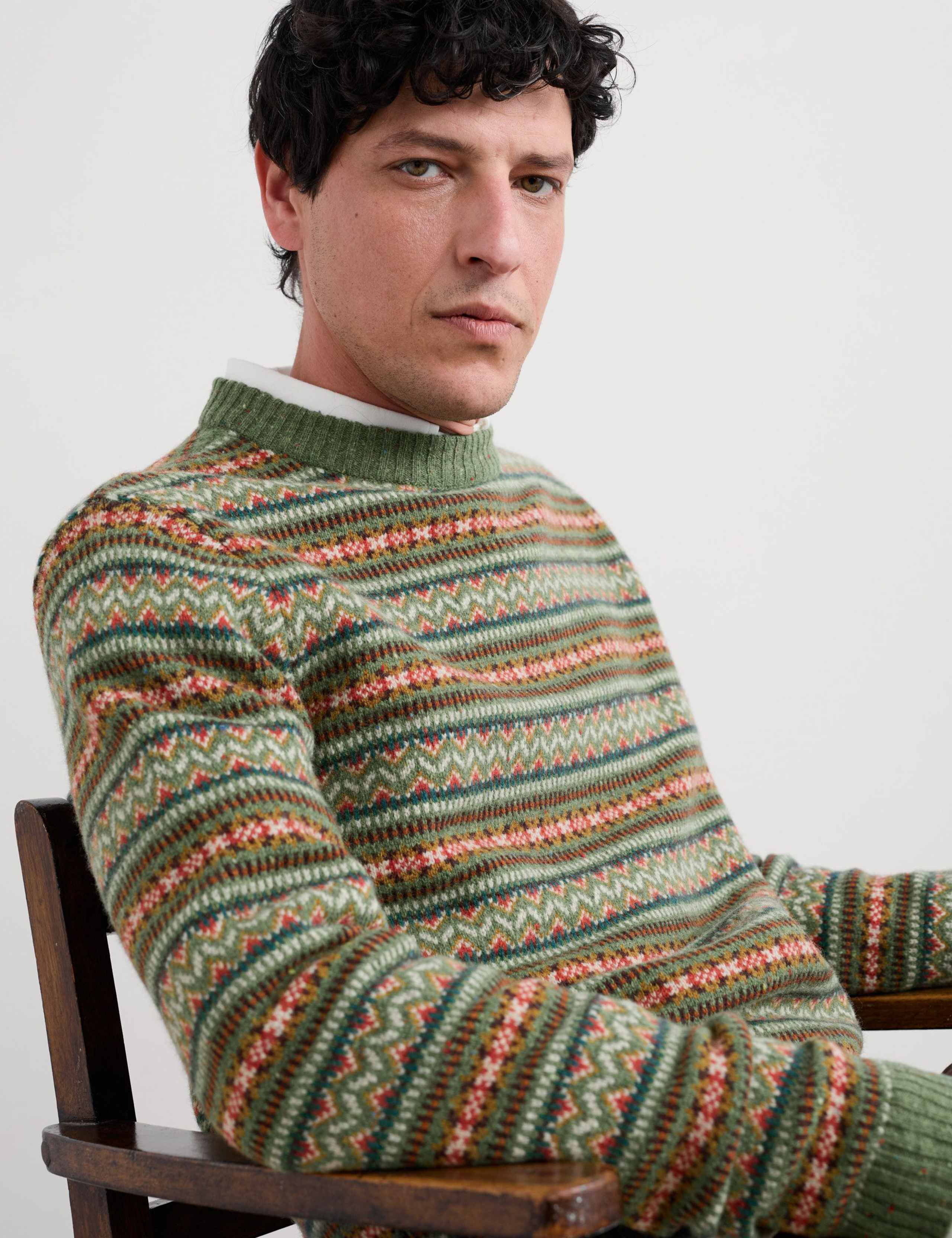 Lambswool Rich Fair Isle Crew Neck Jumper 5 of 6