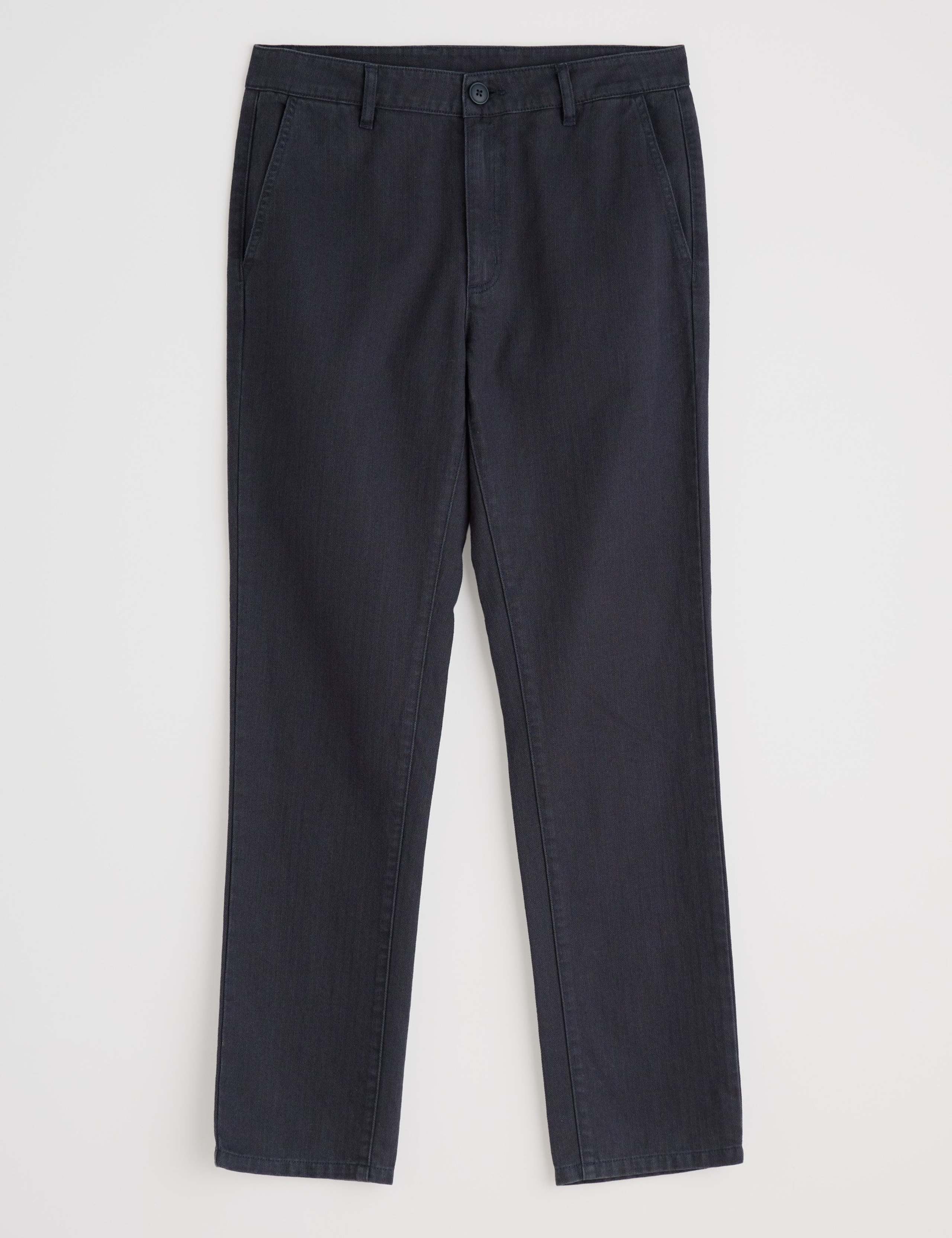 Slim Fit Cotton Linen Blend Trousers 2 of 5