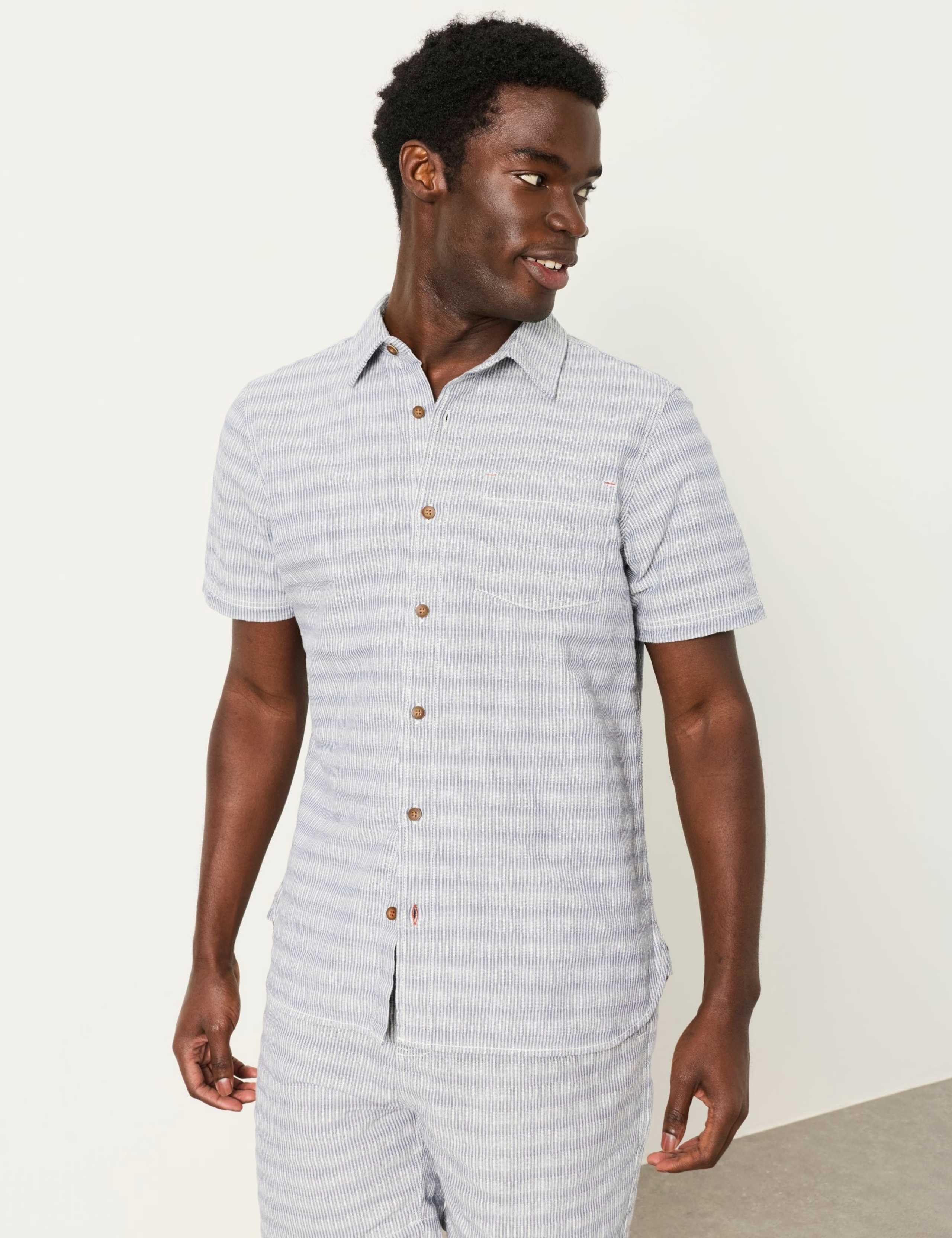 Regular Fit Striped Short Sleeve Shirt 1 of 6