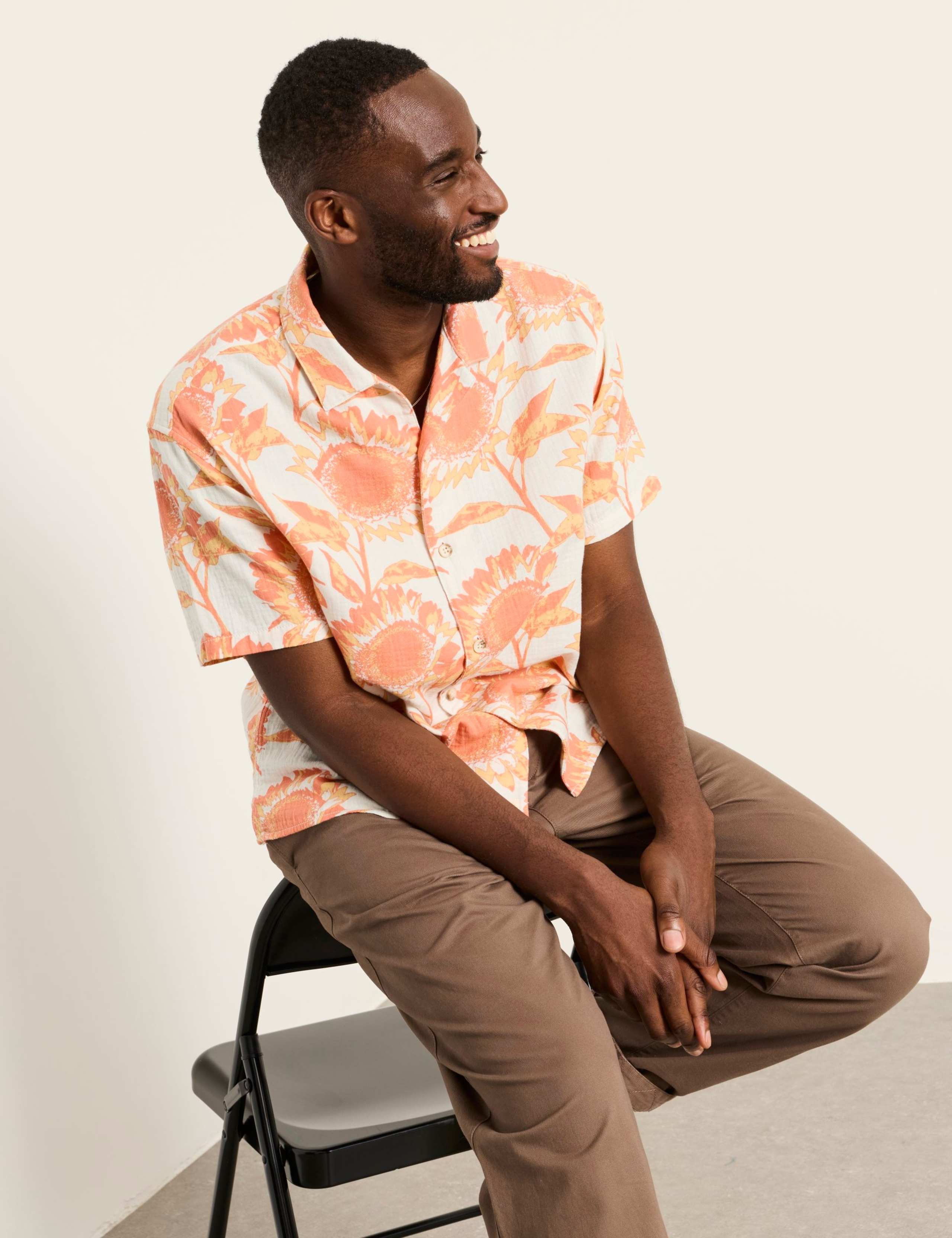 Relaxed Fit Pure Cotton Short Sleeve Shirt 5 of 7