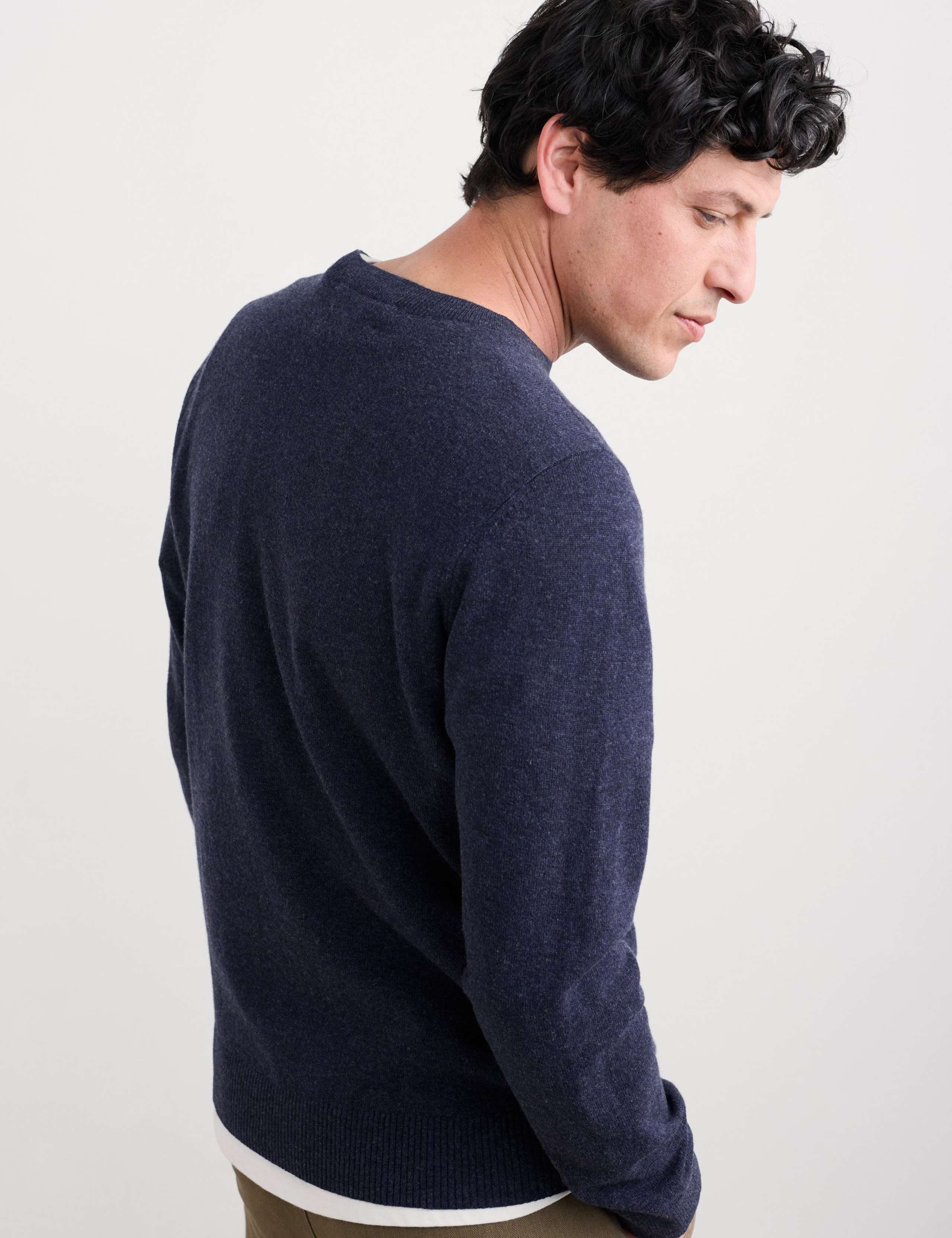 Merino Wool Rich Crew Neck Jumper 3 of 5