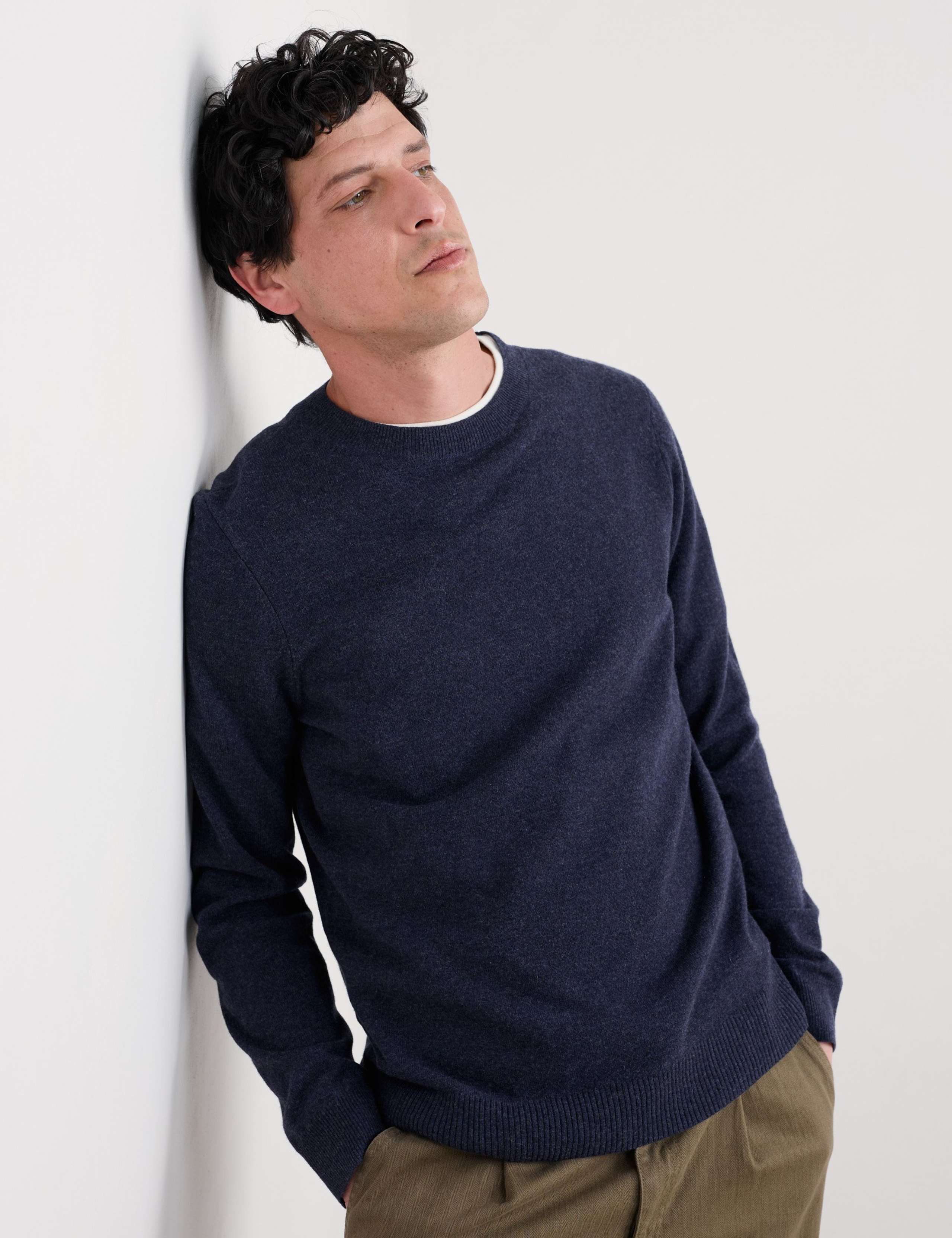 Merino Wool Rich Crew Neck Jumper 4 of 5