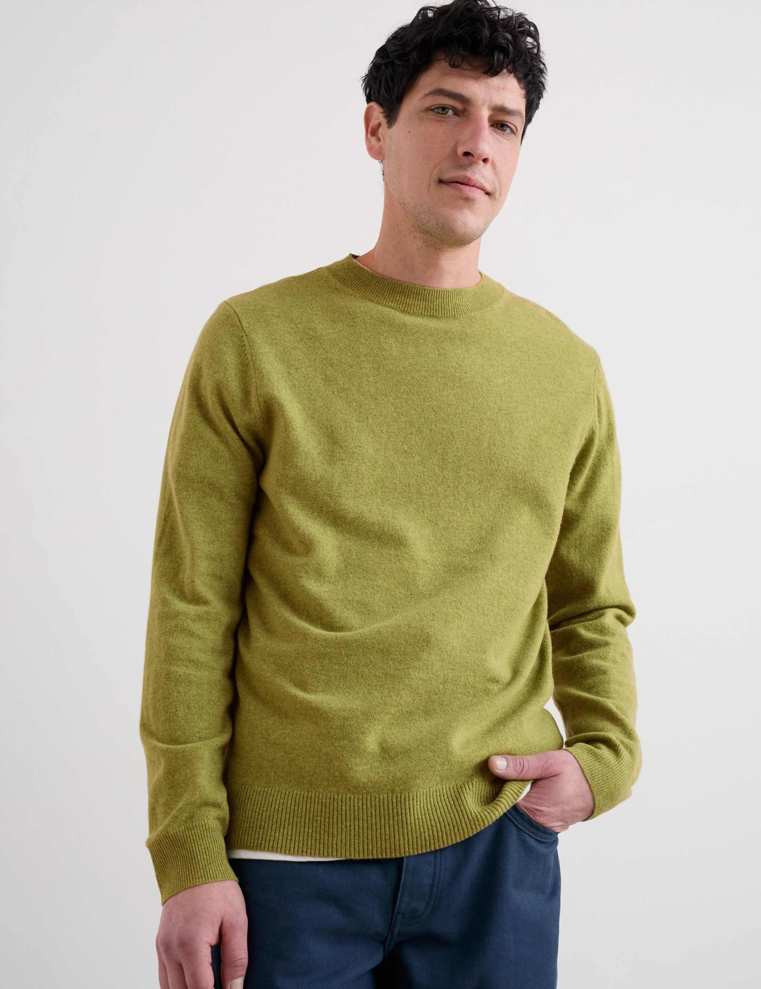 Merino Wool Rich Crew Neck Jumper 4 of 5