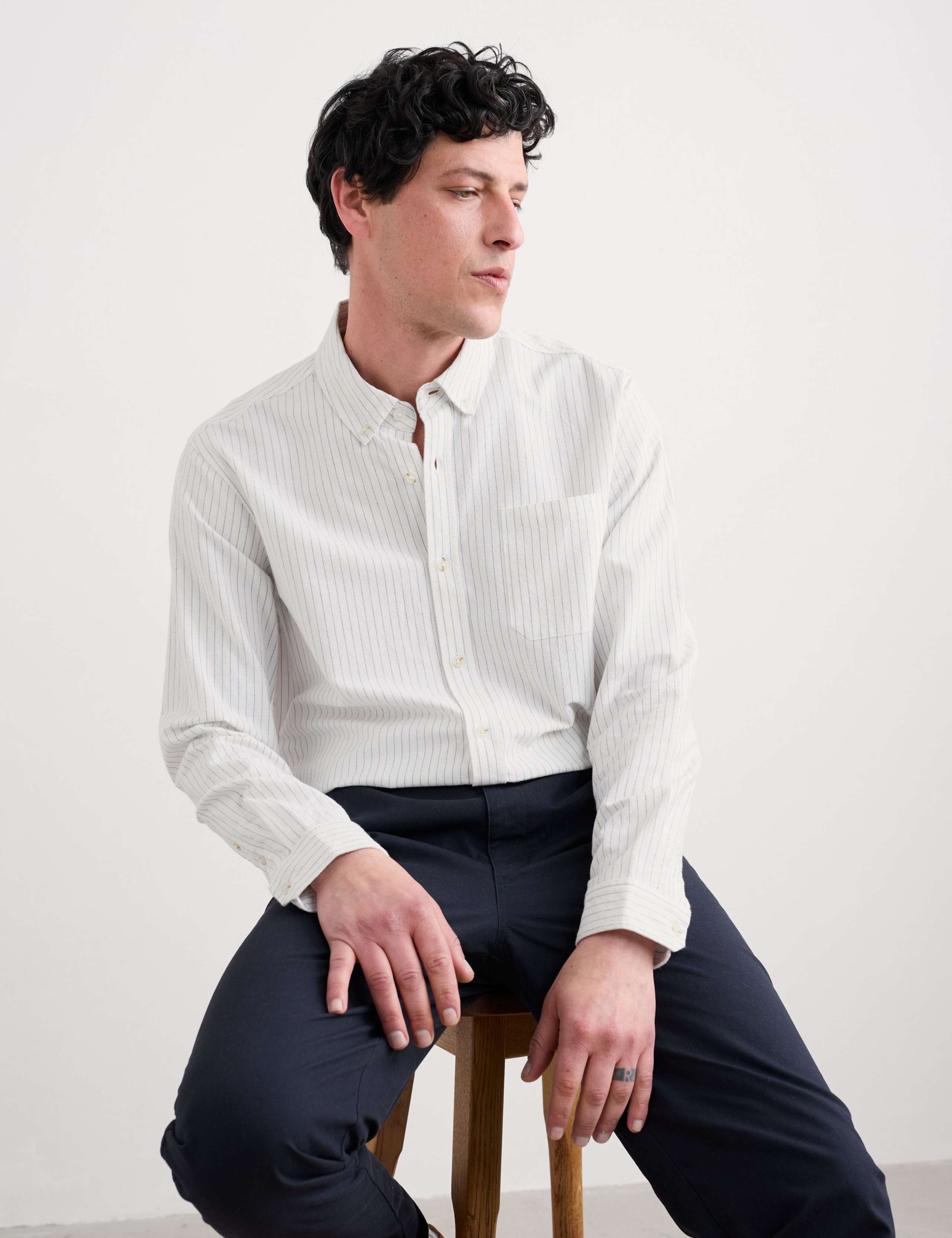 Relaxed Fit Pure Cotton Striped Shirt 4 of 4