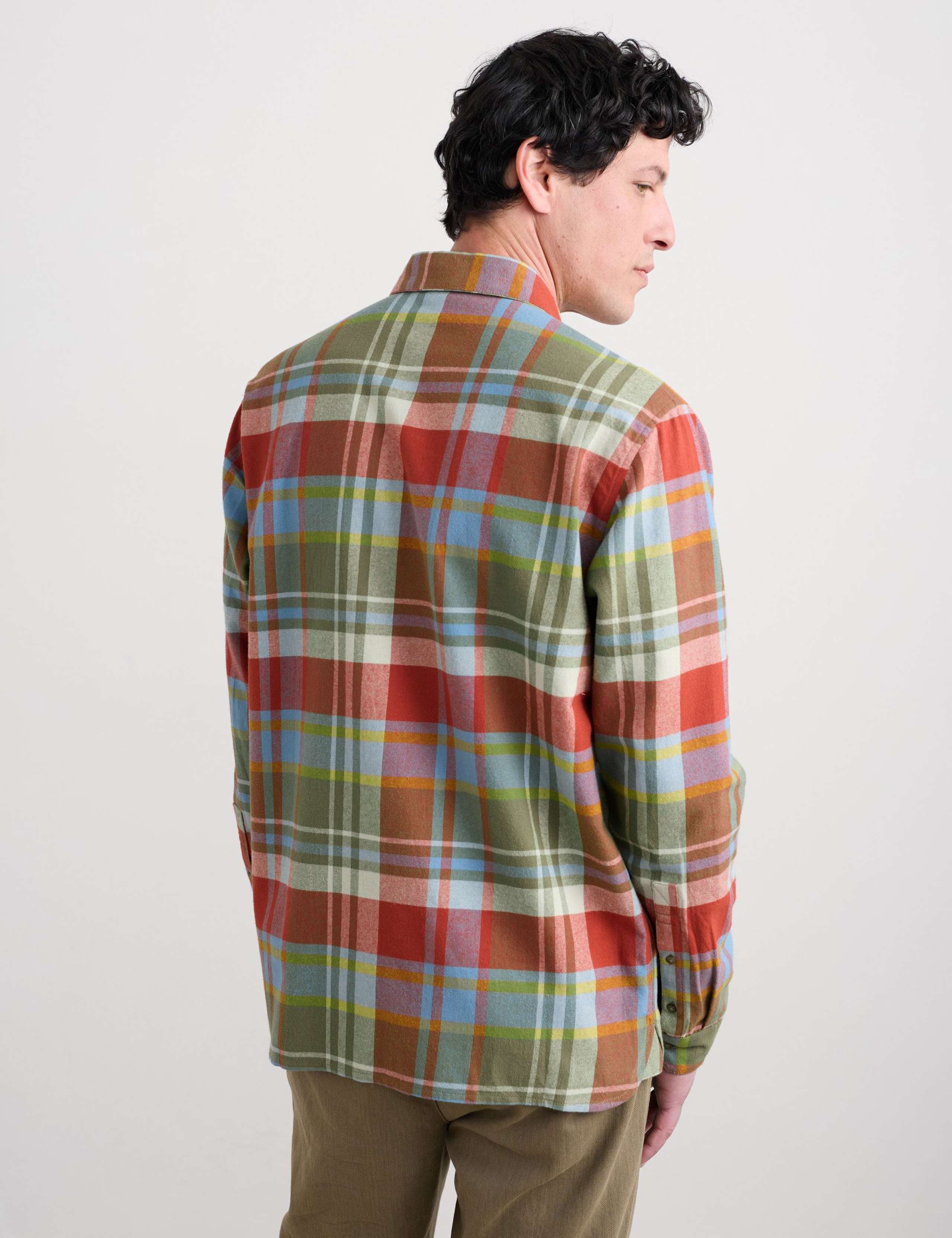 Relaxed Fit Pure Cotton Checked Flannel Shirt 3 of 5