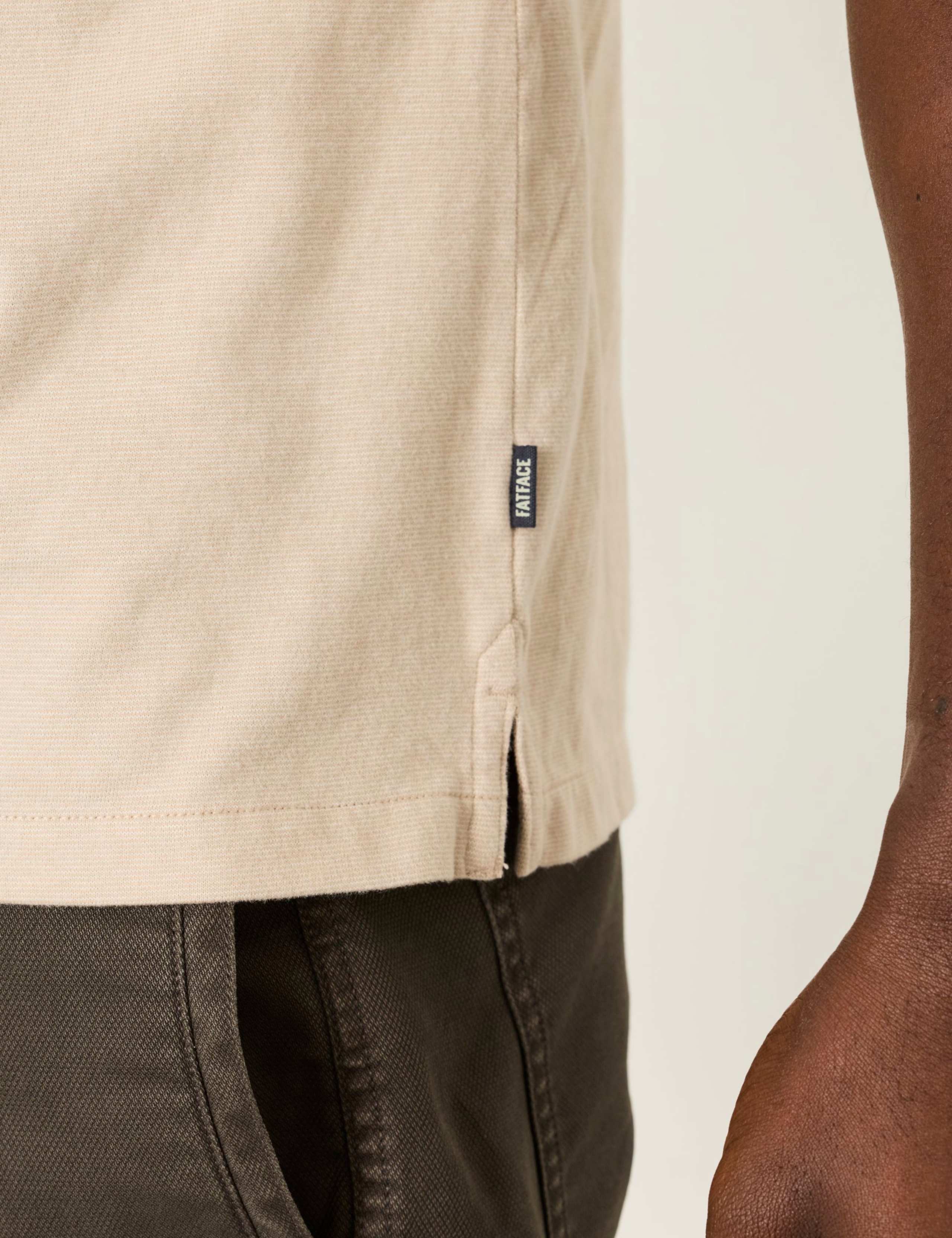 Pure Cotton Striped Polo Shirt 4 of 6
