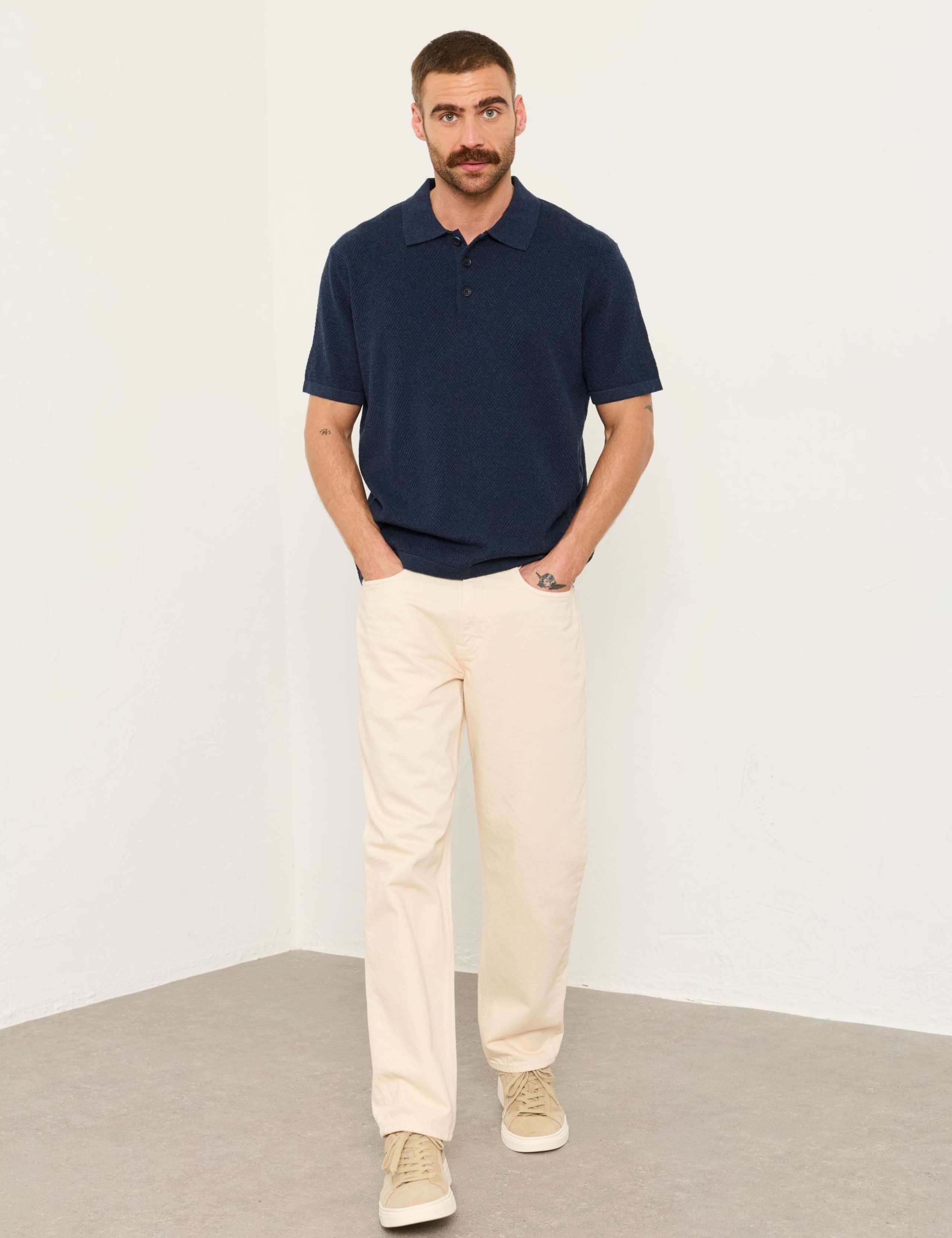 Pure Cotton Knitted Polo Shirt 3 of 6