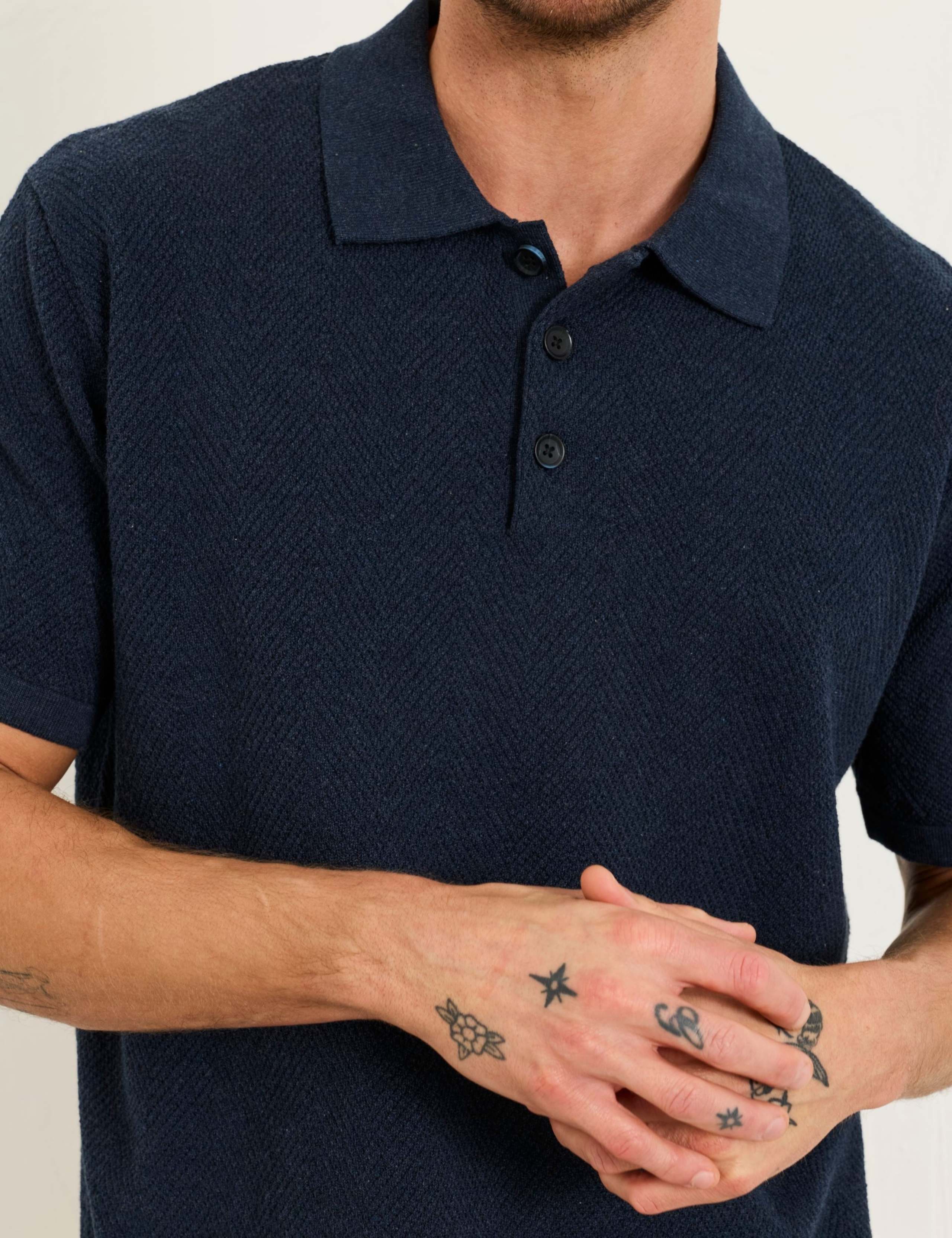 Pure Cotton Knitted Polo Shirt 4 of 6