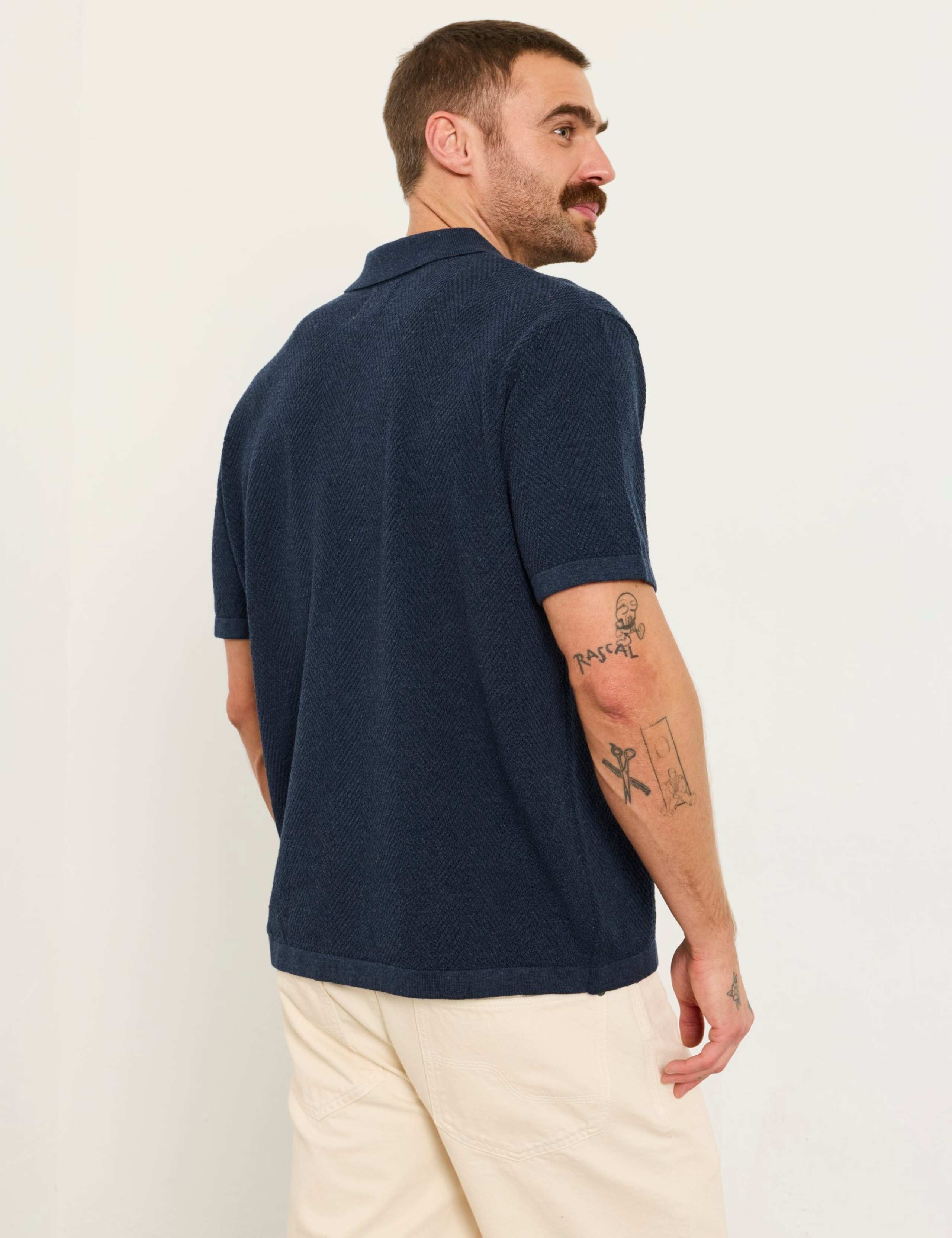 Pure Cotton Knitted Polo Shirt 5 of 6