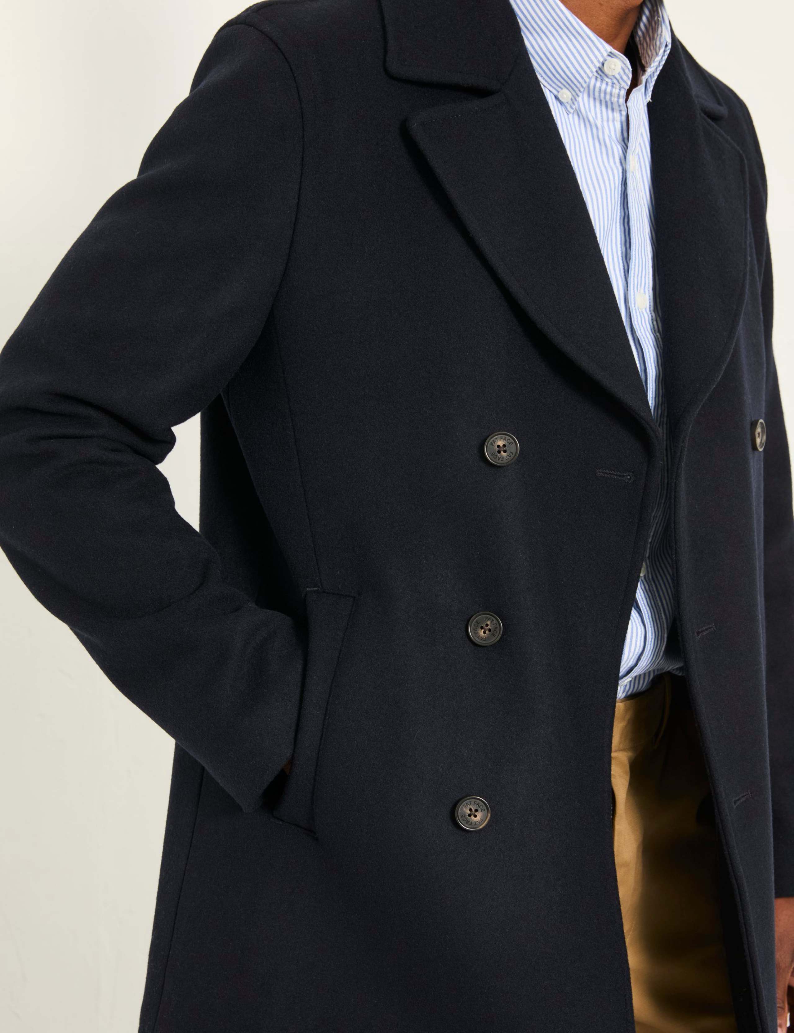Wool Rich Peacoat 5 of 5