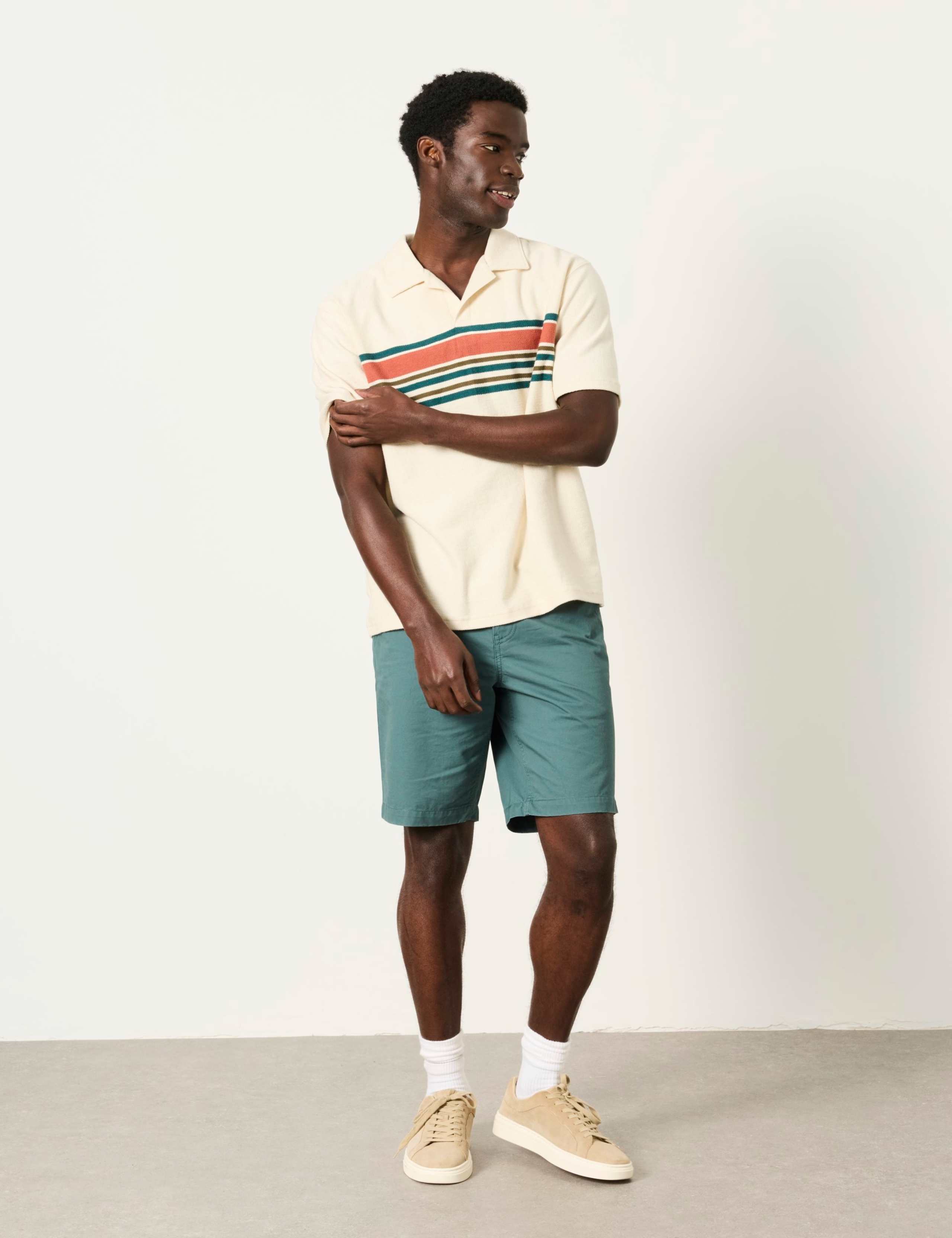 Pure Cotton Striped Polo Shirt 3 of 6
